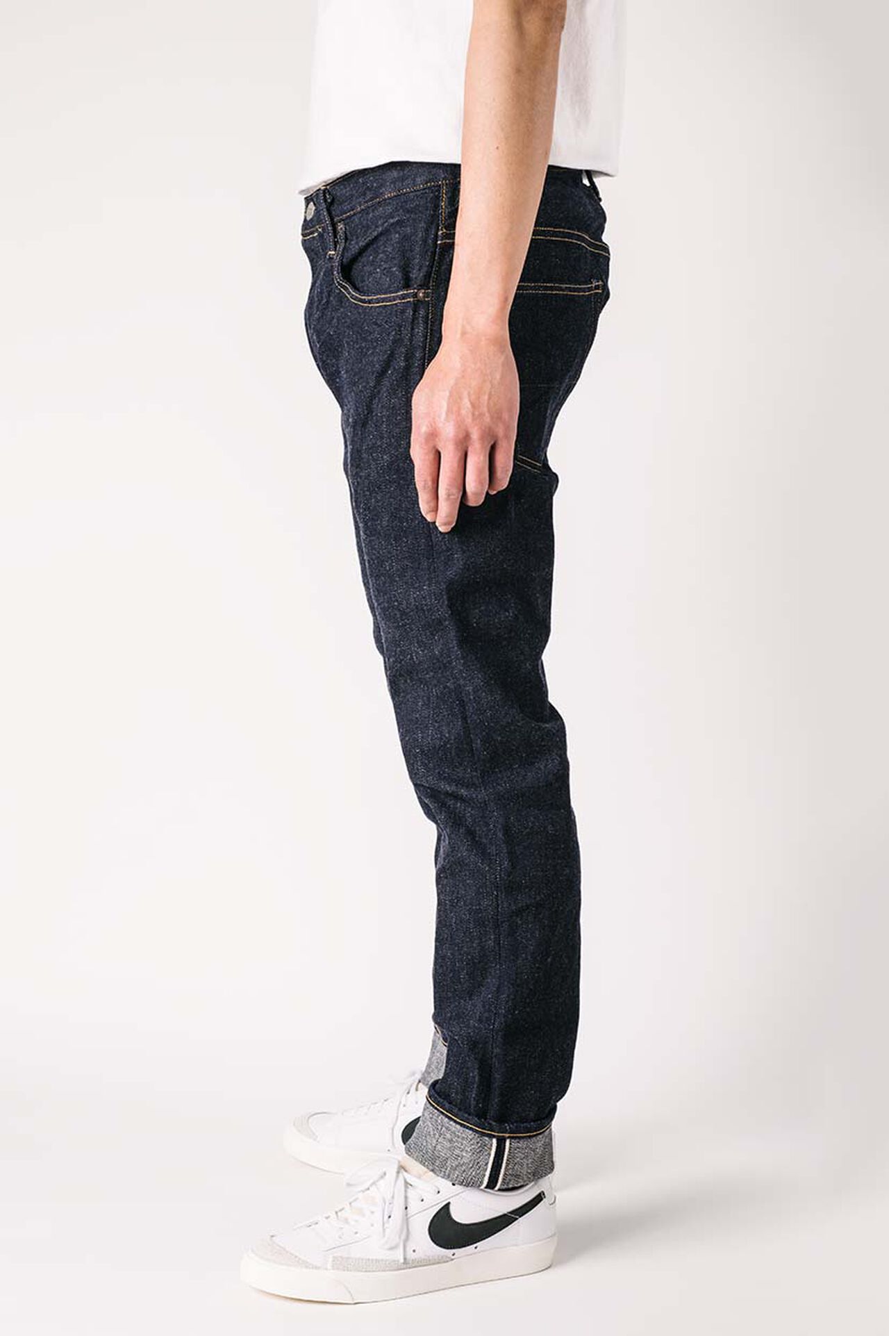 NST 16oz "SEN" Natural Indigo Tapered Jeans,, large image number 2