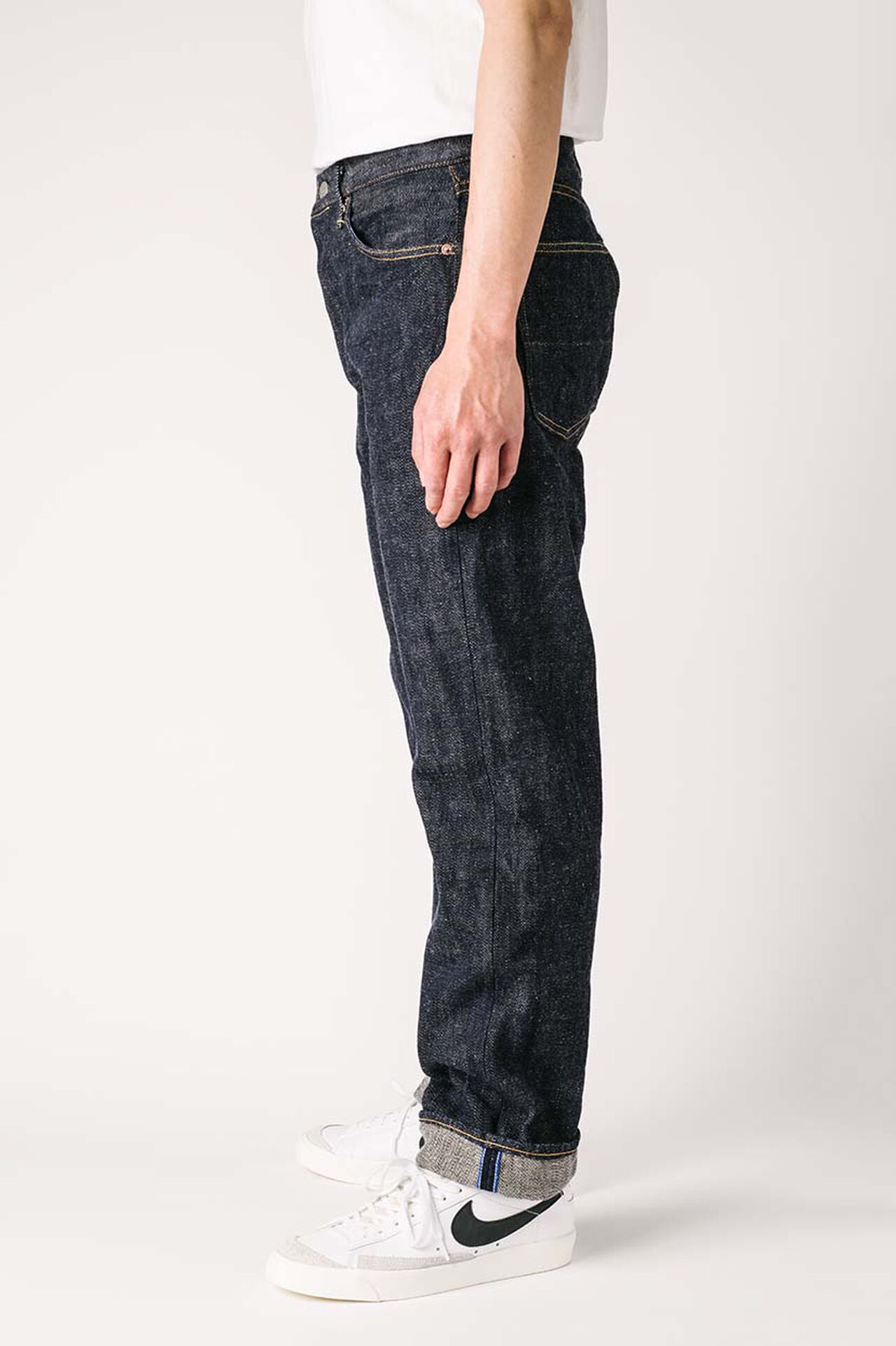 MI0805R
"Miyabi" 18.7oz Regular Straight Jeans,, large image number 4