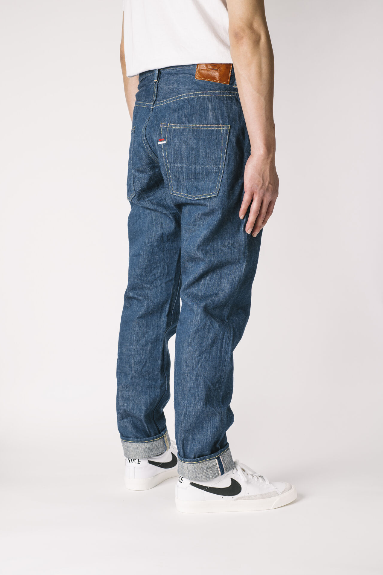 KHT 13oz "Kaze" Fade Blue High Tapered Jeans,, large image number 4