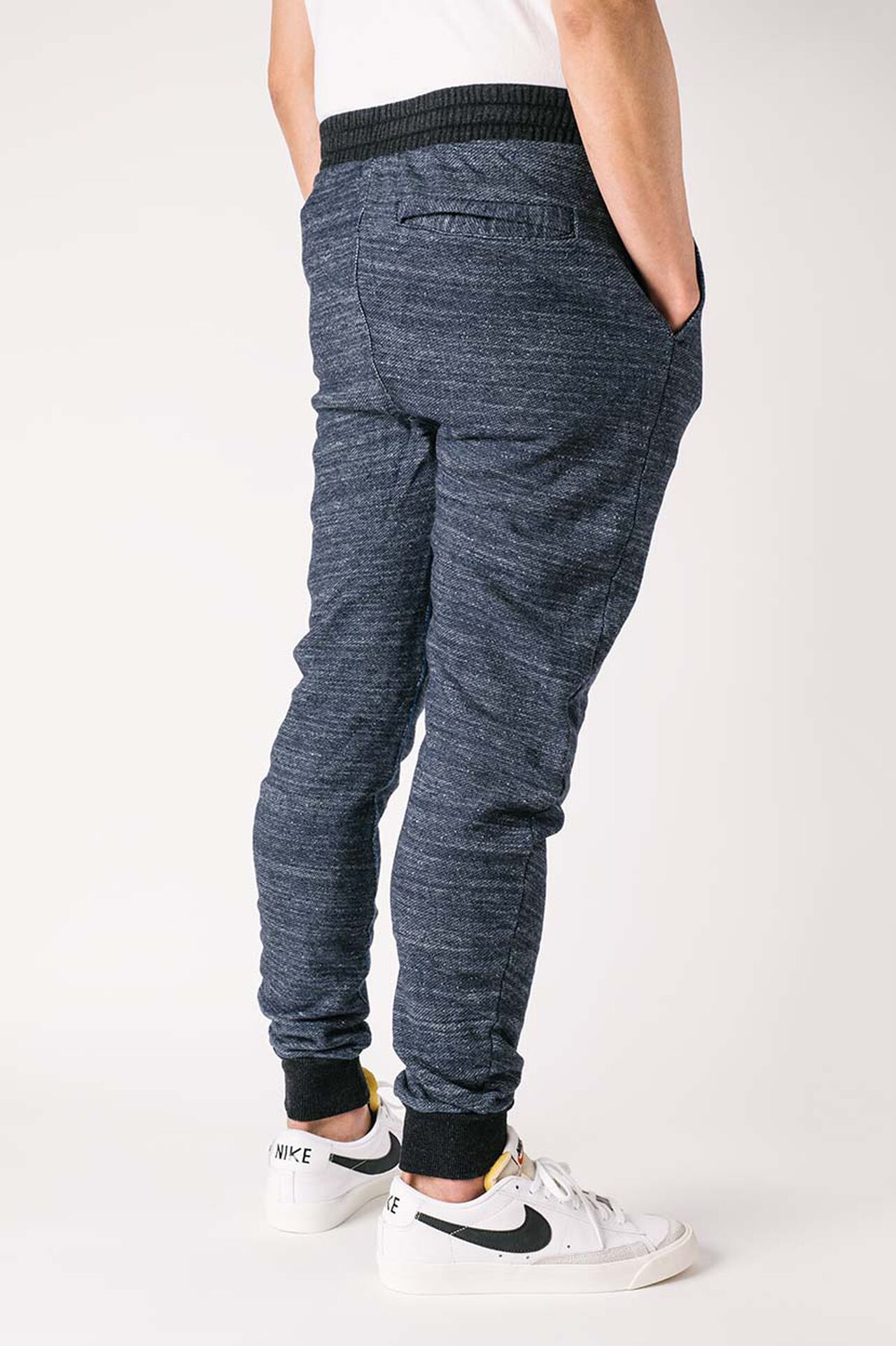 HY2348SO Loopback Indigo dyed "HAYATE" Sweatpants,, large image number 4