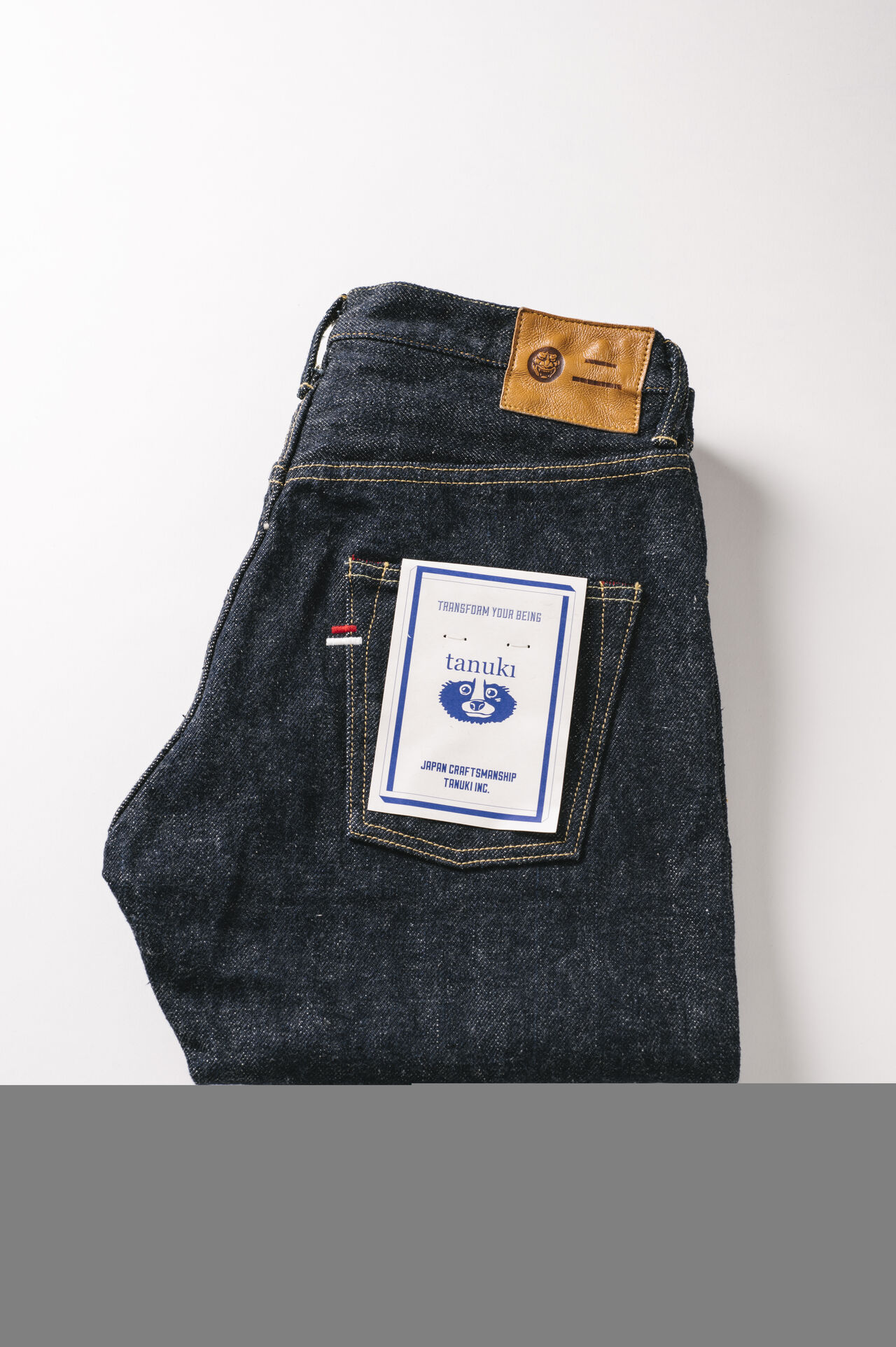 OTNHT ONI x TANUKI Collaboration 20oz Natural Indigo Secret Denim High Tapered Jeans,, large image number 31