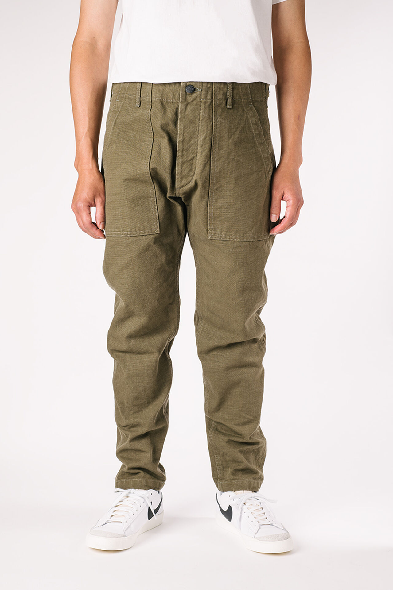 YO0905BKROLV 25OZ UTILITY OLIVE PANTS,, large image number 0