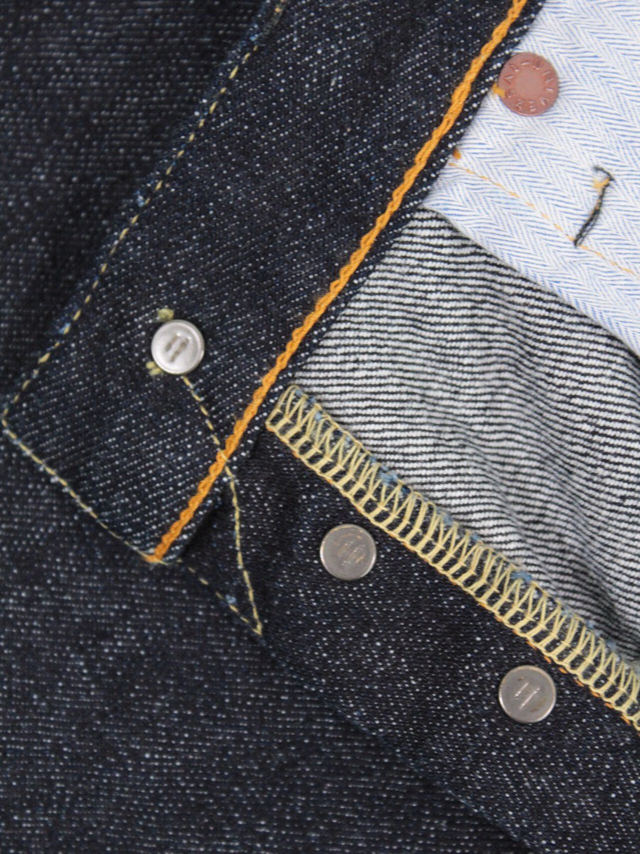 rSFU 15.5oz "FUUMA" Retro Sen Selvedge Street Tapered Jeans image number 4