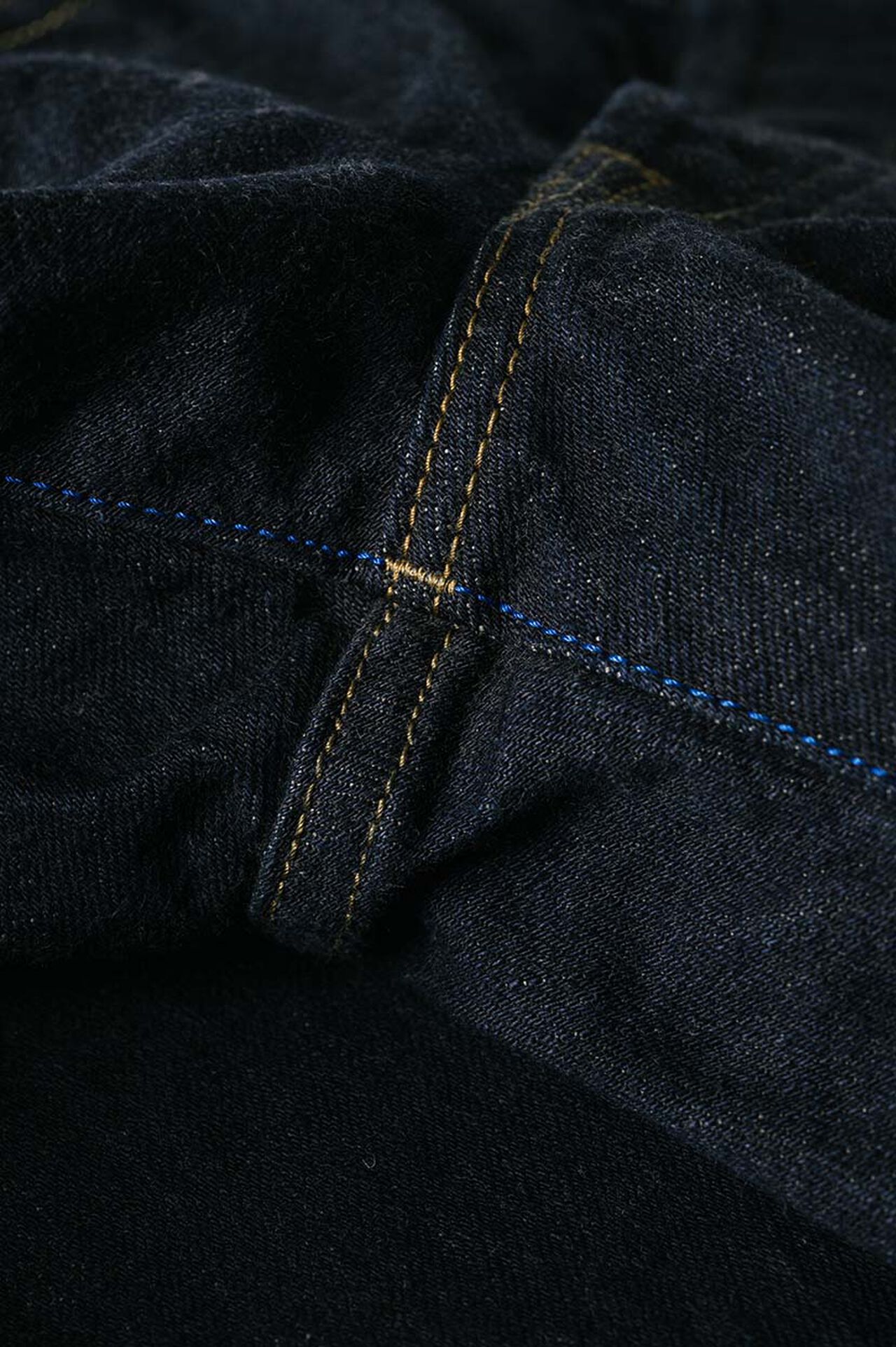 NSMT 16.5oz Natural Indigo "SUMIKURO" Overdye  High Rise Tapered Jeans image number 13