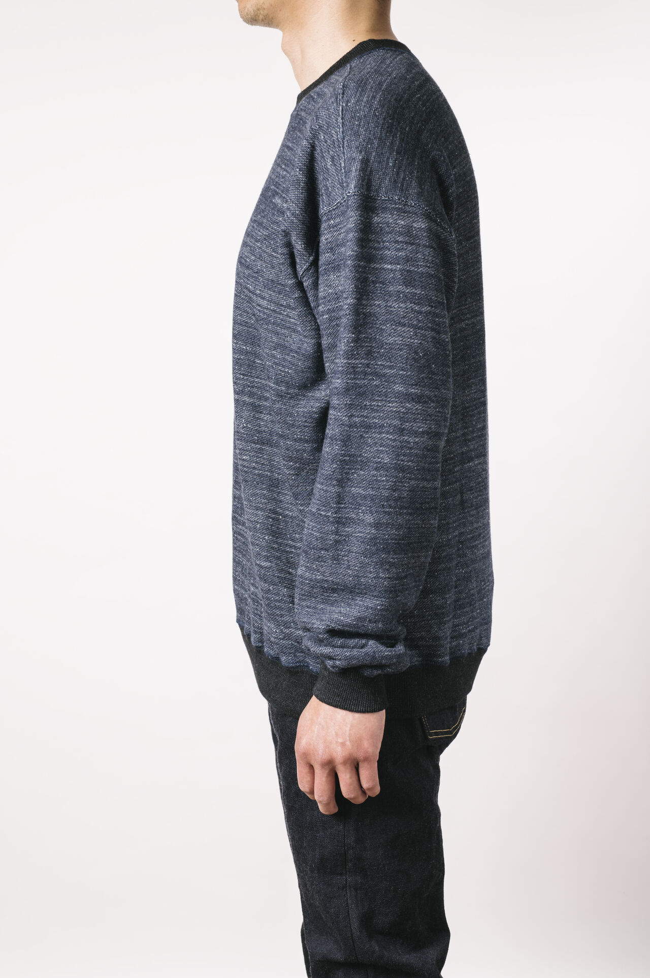 HY1716K "KUON" Indigo Sweatshirt,, large image number 2