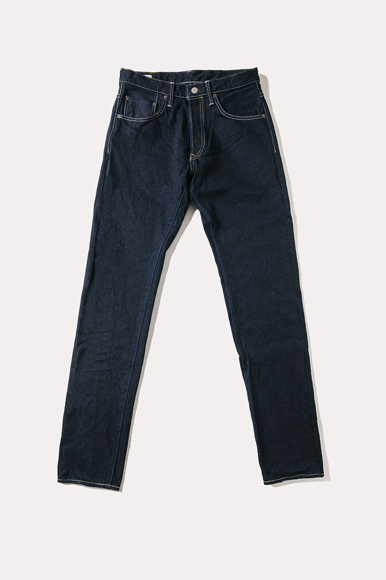 YUHT 16.5oz Natural Indigo "Yurai" High Tapered Jeans image number 10