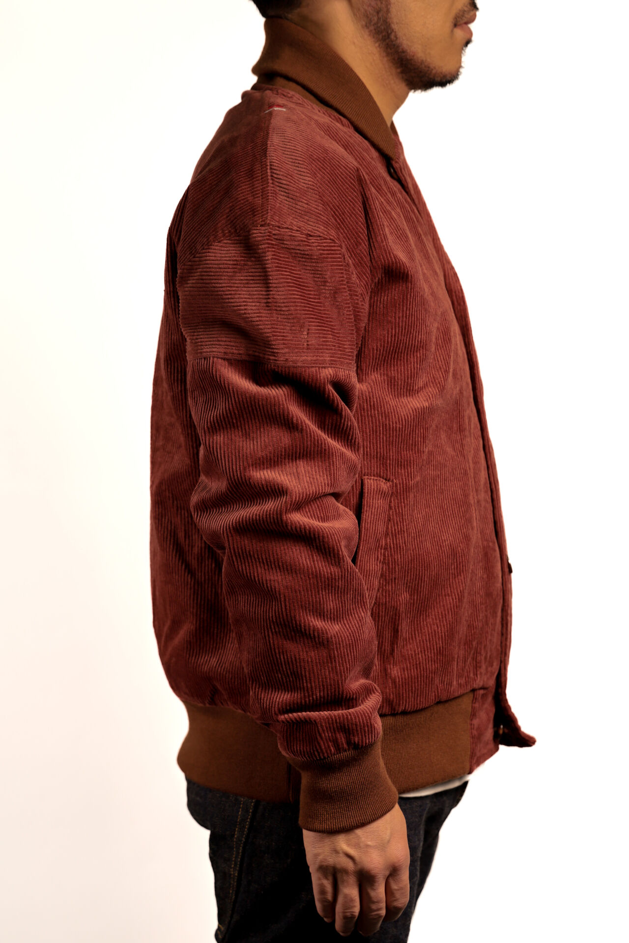 TNK501SZA "Sazanami" Corduroy Jacket (Brown),, large image number 2