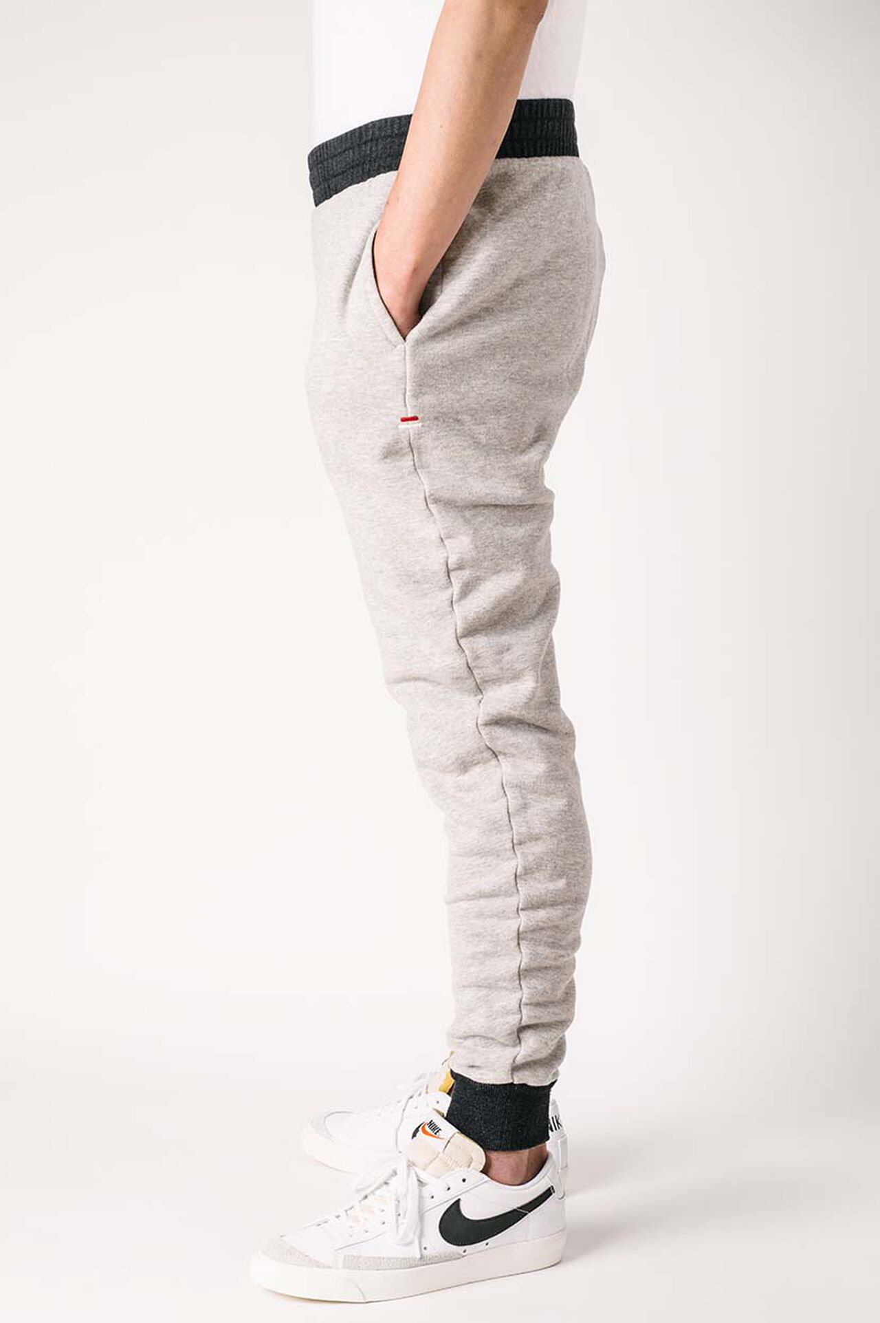 ZU9034SO Loopwheeled Tsuri-ami Grey "ZUIEN" Sweatpants image number 2