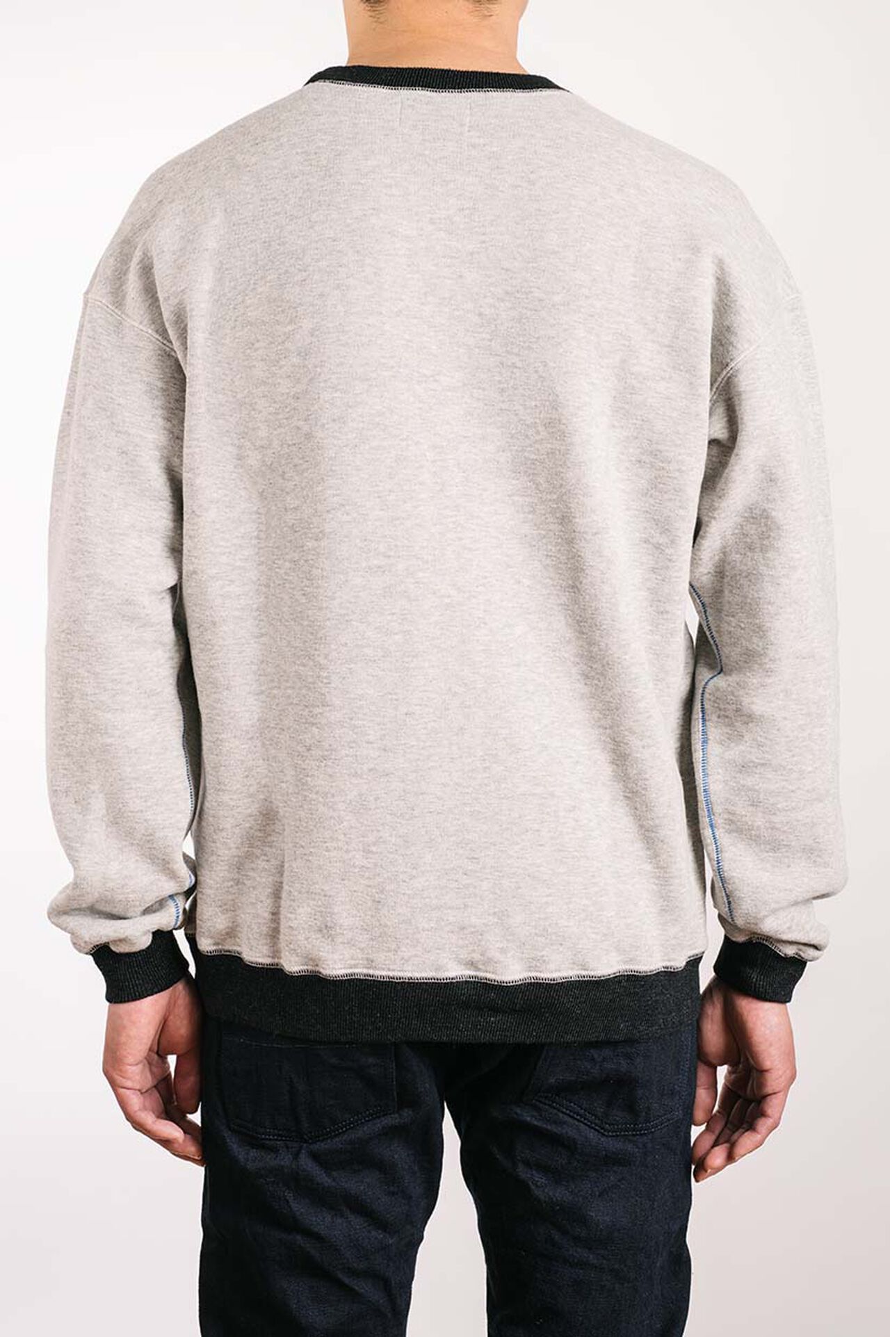 ZU1104K Loopwheeled Tsuri-ami grey "ZUIEN" Sweatshirt,, large image number 3