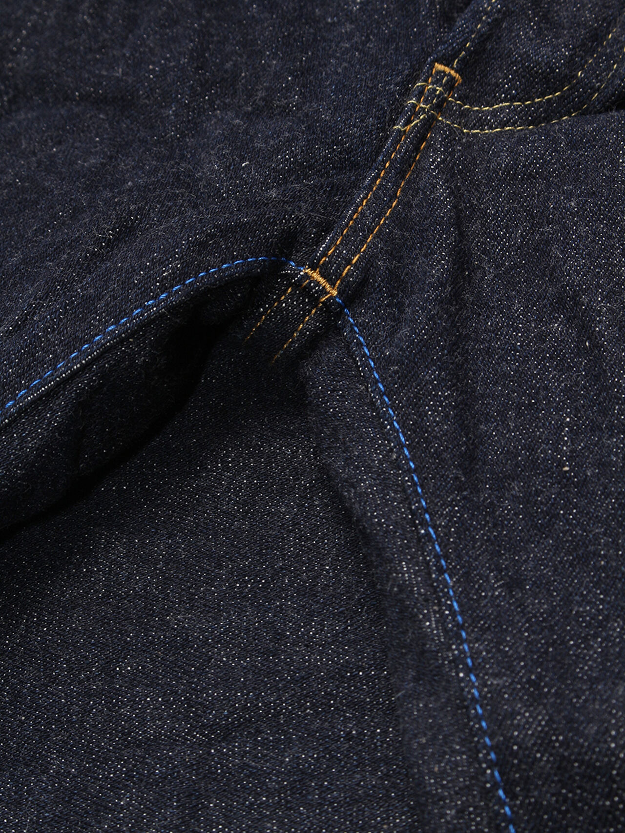 NSXT 16oz "SEN" Natural Indigo Extreme Tapered Jeans image number 10