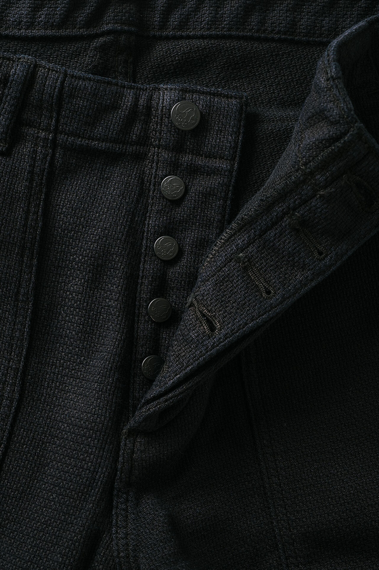 Tanuki x Graph Zero Sumi Overdye Sashiko Ulitlity Pants,, large image number 12