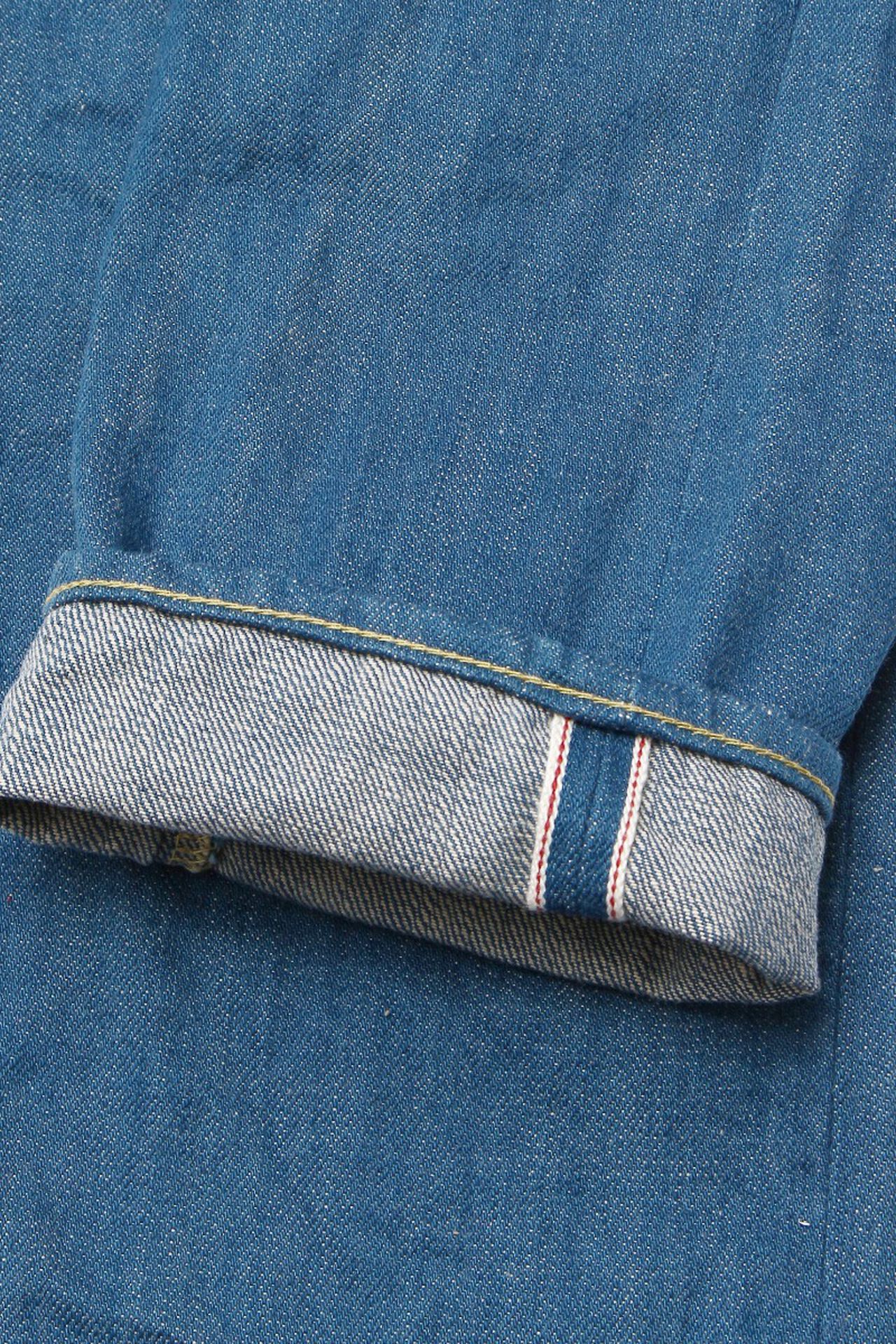 KHT 13oz "Kaze" Fade Blue High Tapered Jeans,, large image number 9