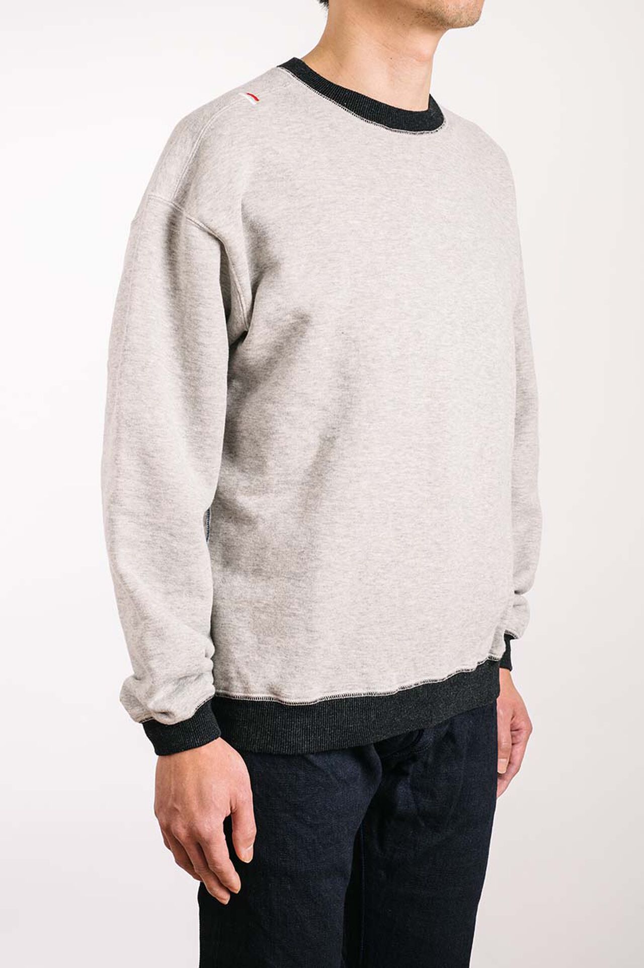 ZU1104K Loopwheeled Tsuri-ami grey "ZUIEN" Sweatshirt,, large image number 1