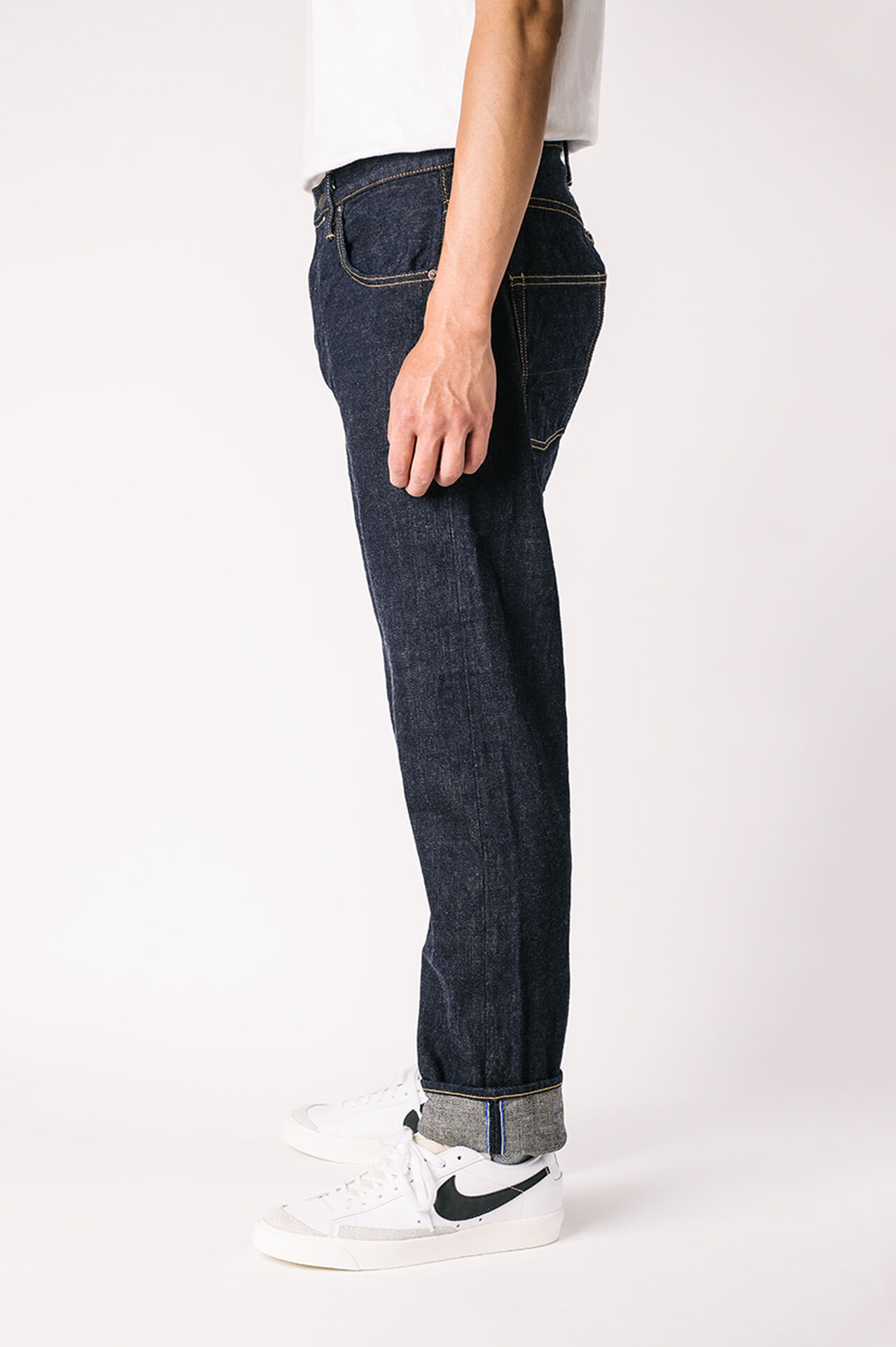 NHT 16.5oz "Natural Indigo" High Tapered Jeans,, large image number 2