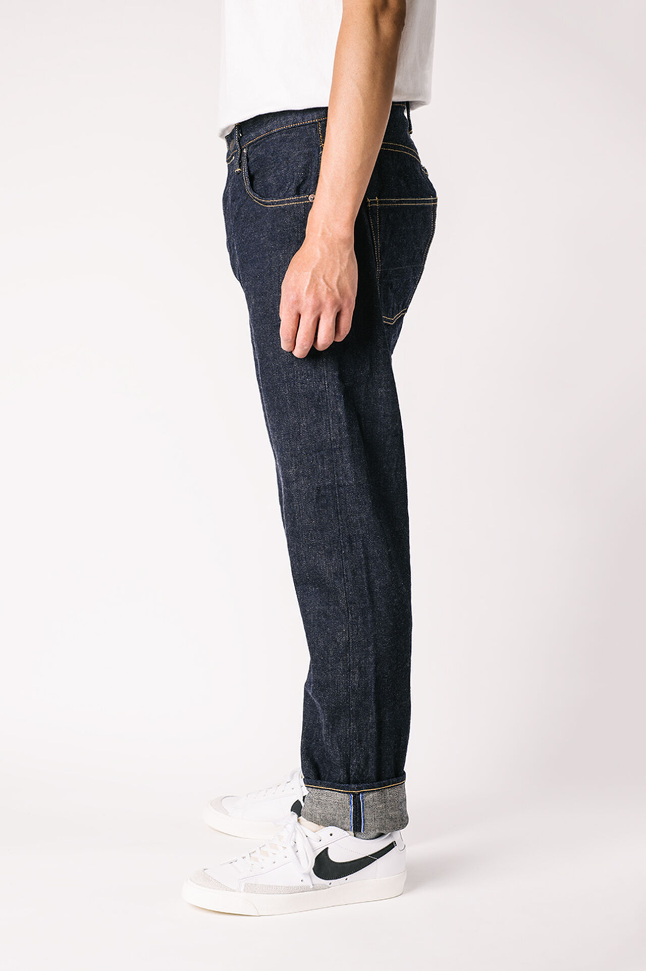 NHT 16.5oz "Natural Indigo" High Tapered Jeans image number 2