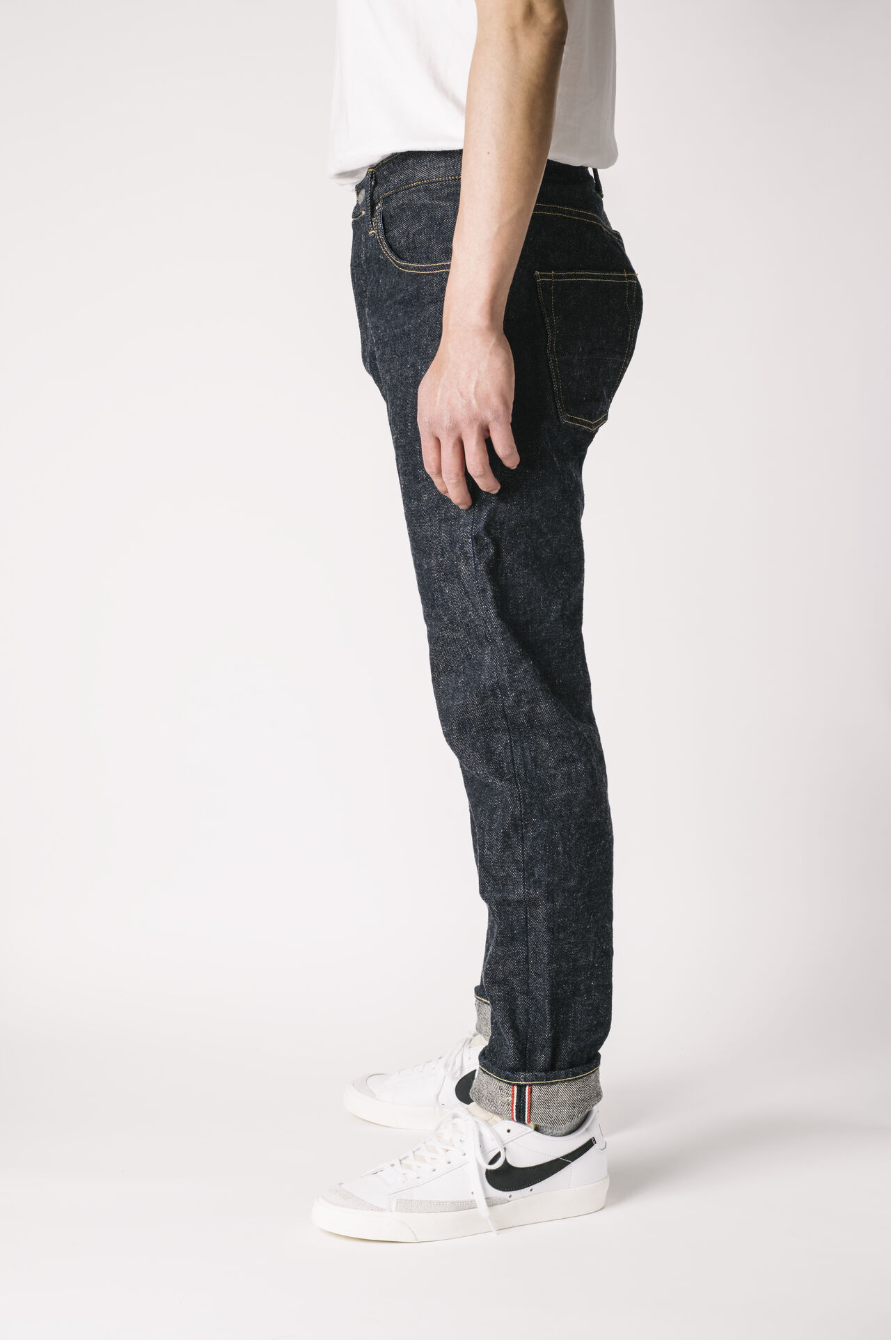 OTNHT ONI x TANUKI Collaboration 20oz Natural Indigo Secret Denim High Tapered Jeans,, large image number 4