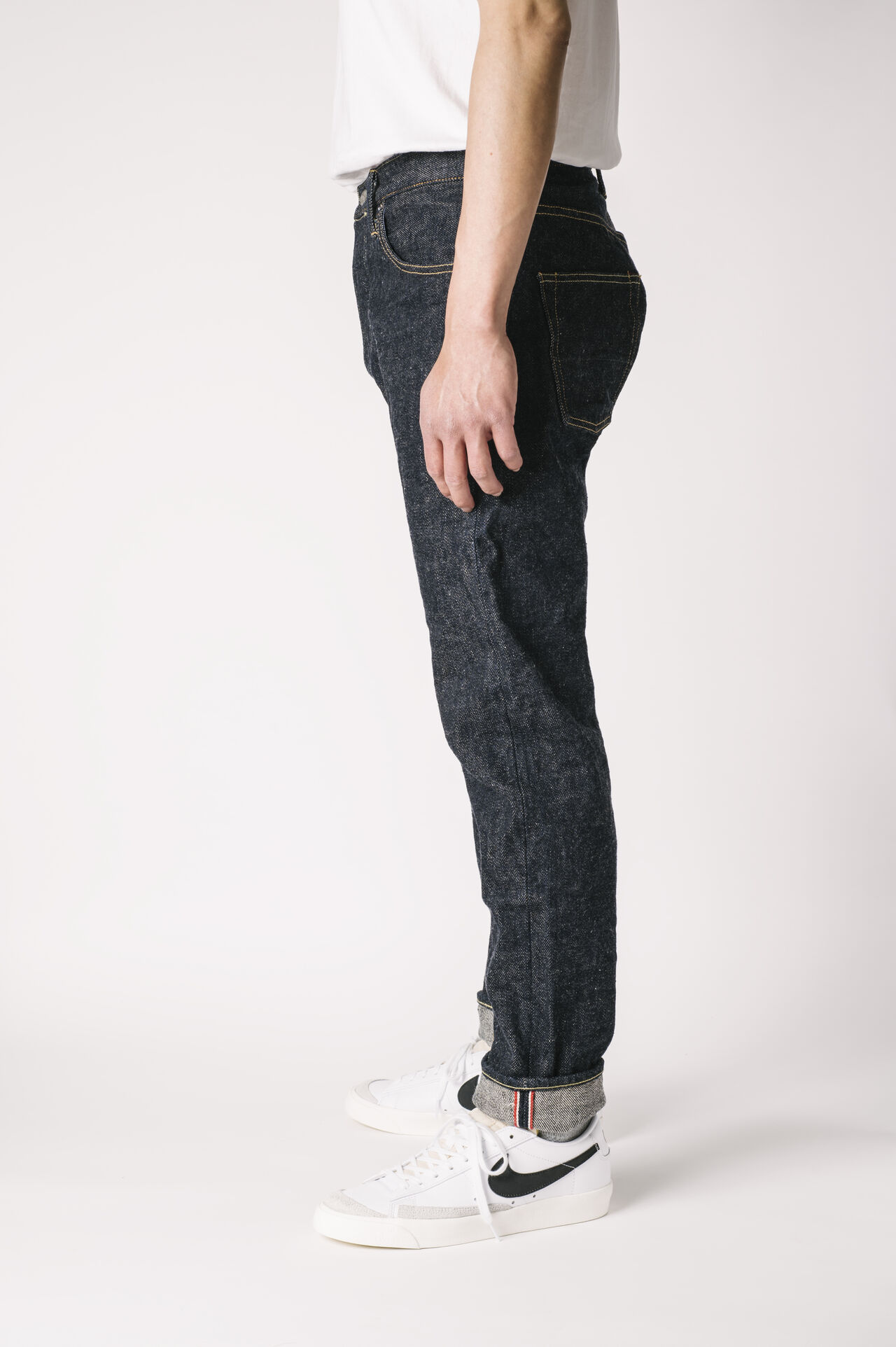 OTHT ONI x TANUKI コラボレーション 21.5oz シークレットデニムハイライズテーパードジーンズ,, large image number 4