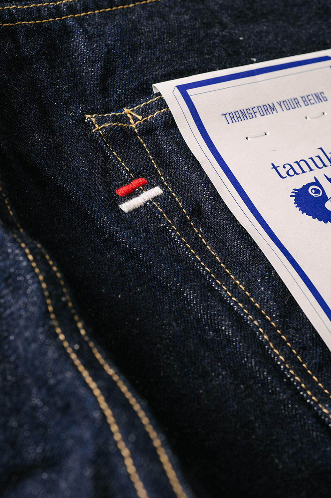 NHT 16.5oz "Natural Indigo" High Tapered Jeans image number 7