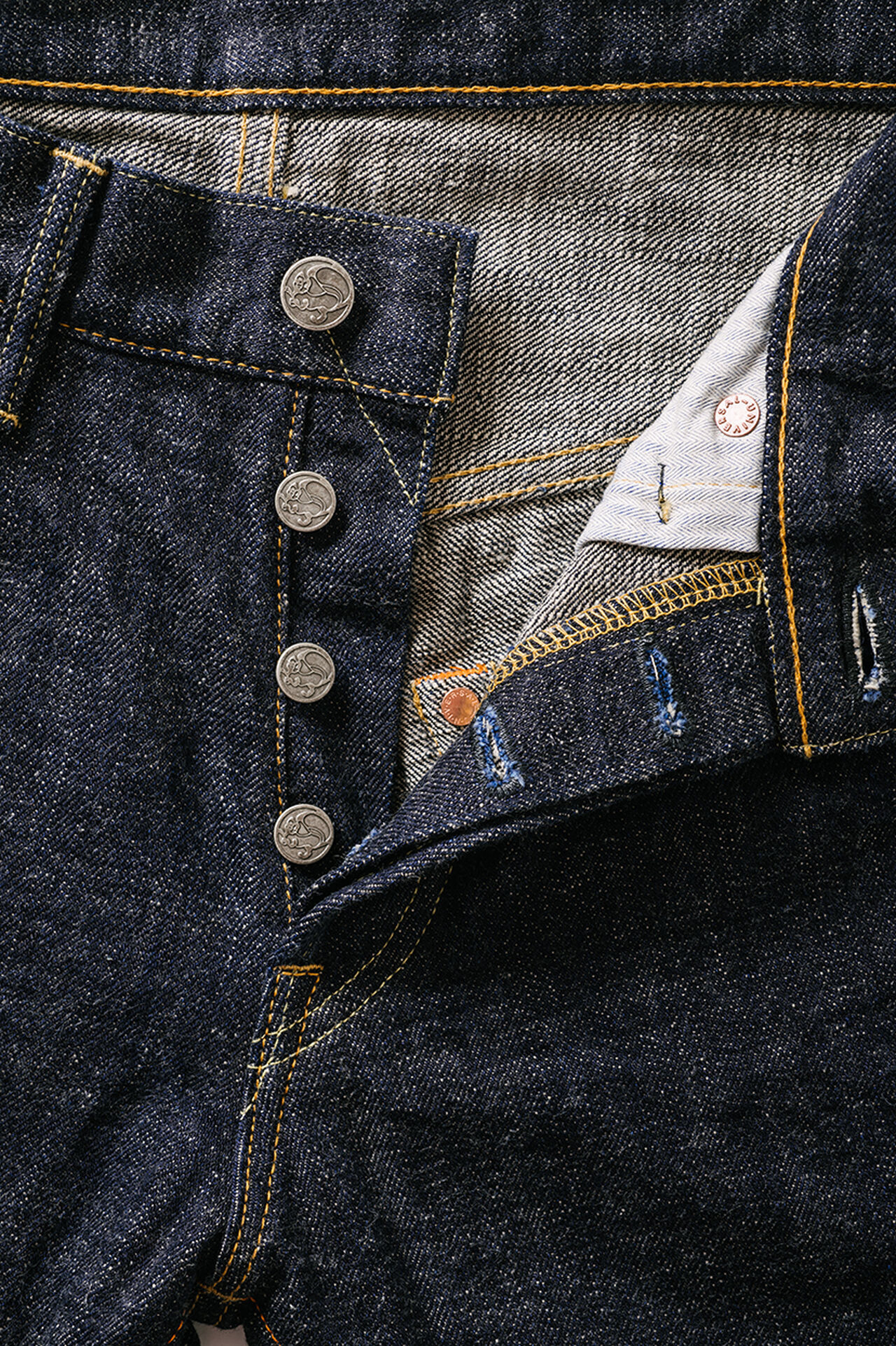 Z0830FU 14oz "FUUMA" Selvedge Street Tapered Jeans image number 13