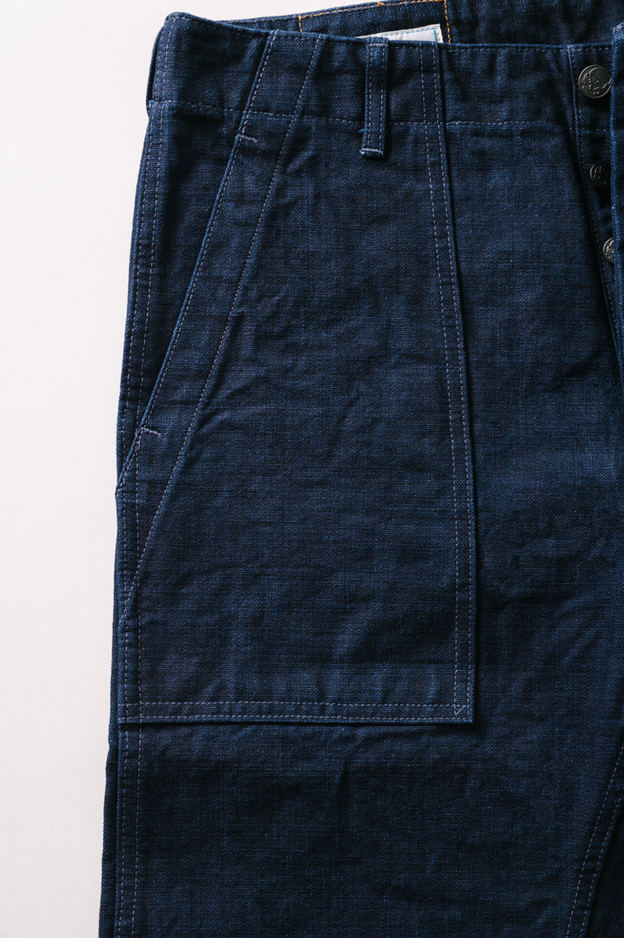 YO0905BKRID 25OZ UTILITY INDIGO PANTS image number 11