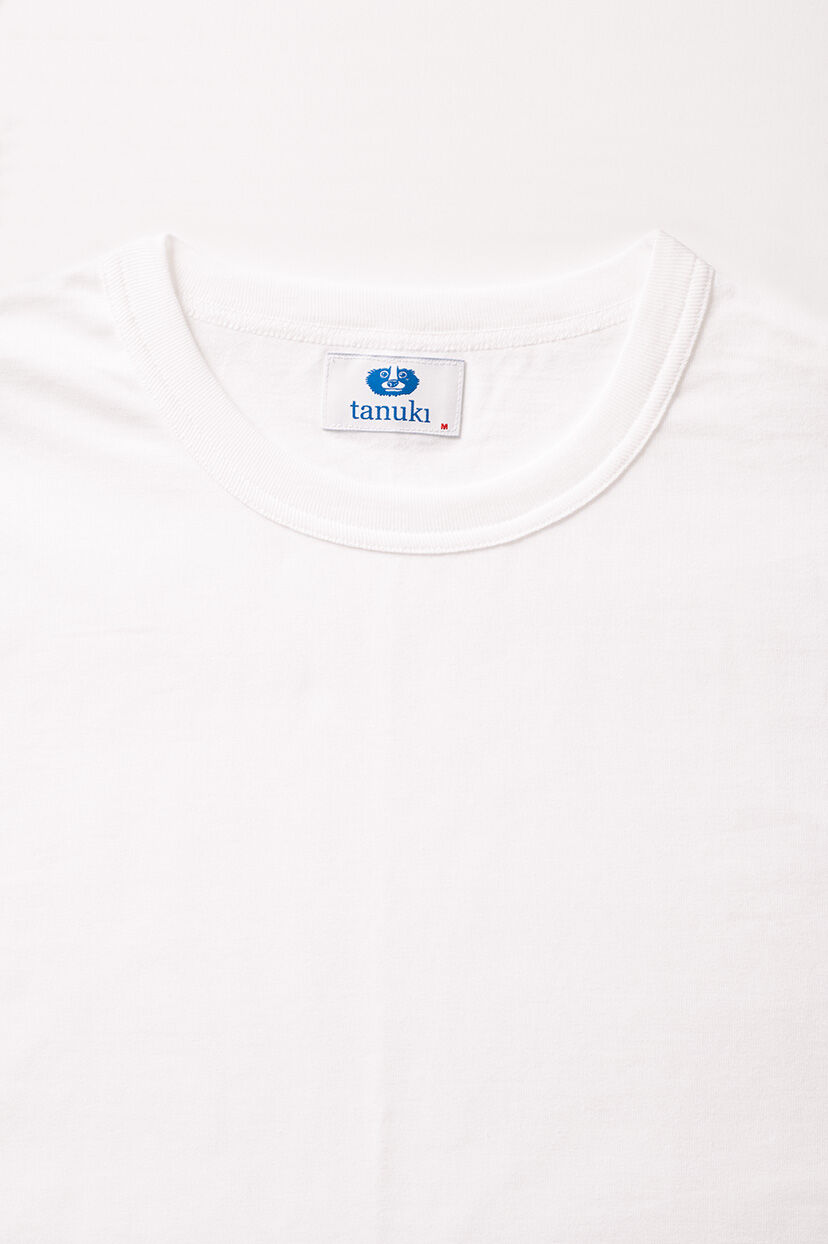 8seconds Knit Textured Layered Tee Shirt White | Crewneck