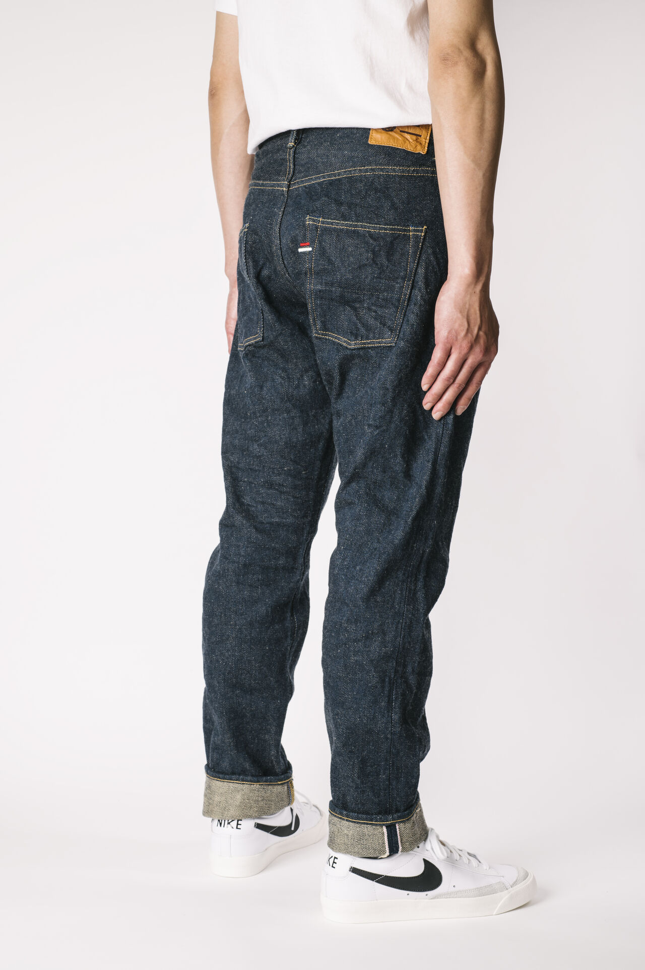 OTHT ONI x TANUKI Collaboration 21.5oz Secret Denim High Rise Tapered Jeans,, large image number 3