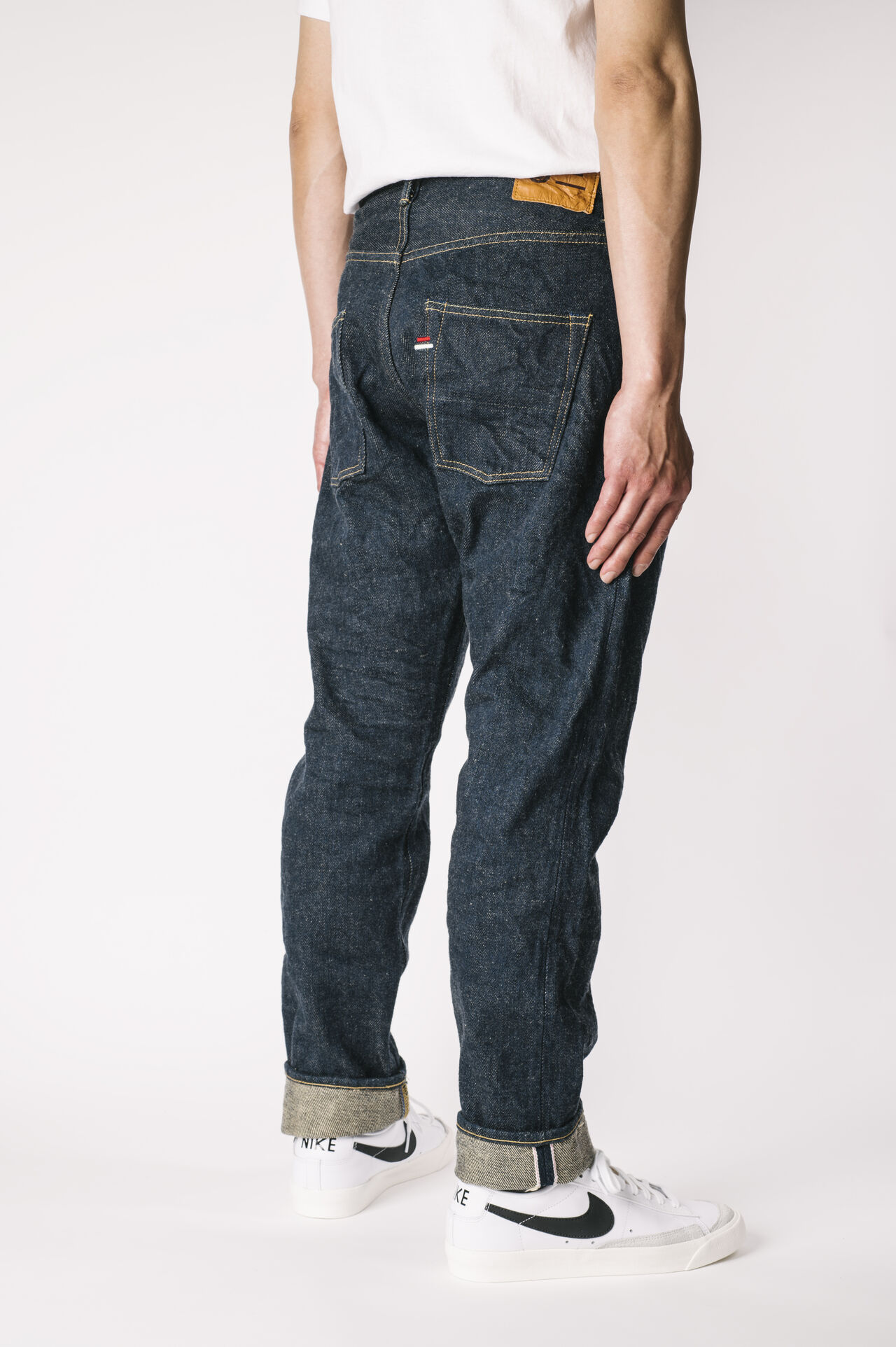 OTHT ONI x TANUKI Collaboration 21.5oz Secret Denim High Rise Tapered Jeans image number 3