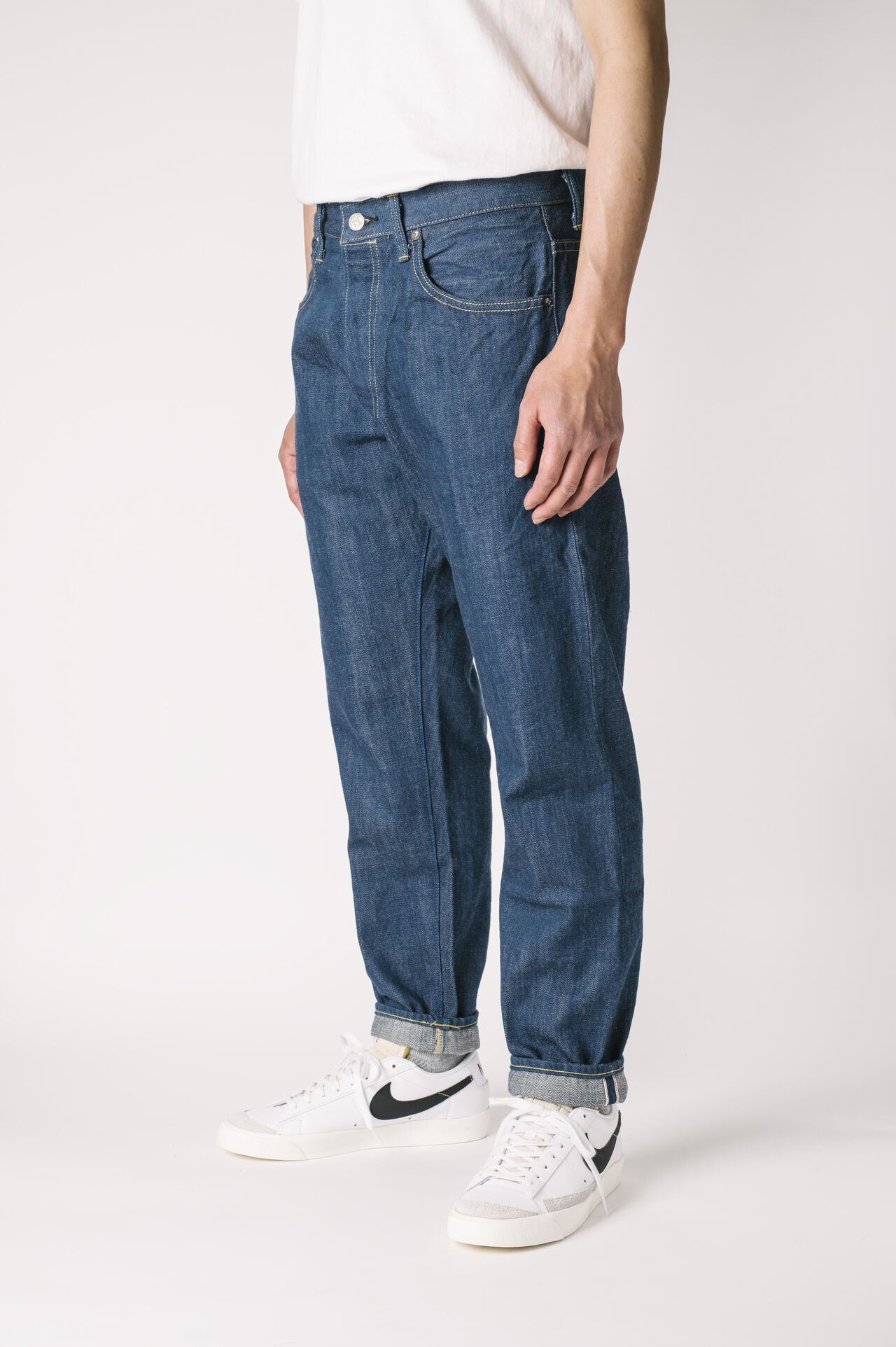 KDT 13oz "Kaze" Fade Blue Selvedge Draft Tapered Jeans,, large image number 4