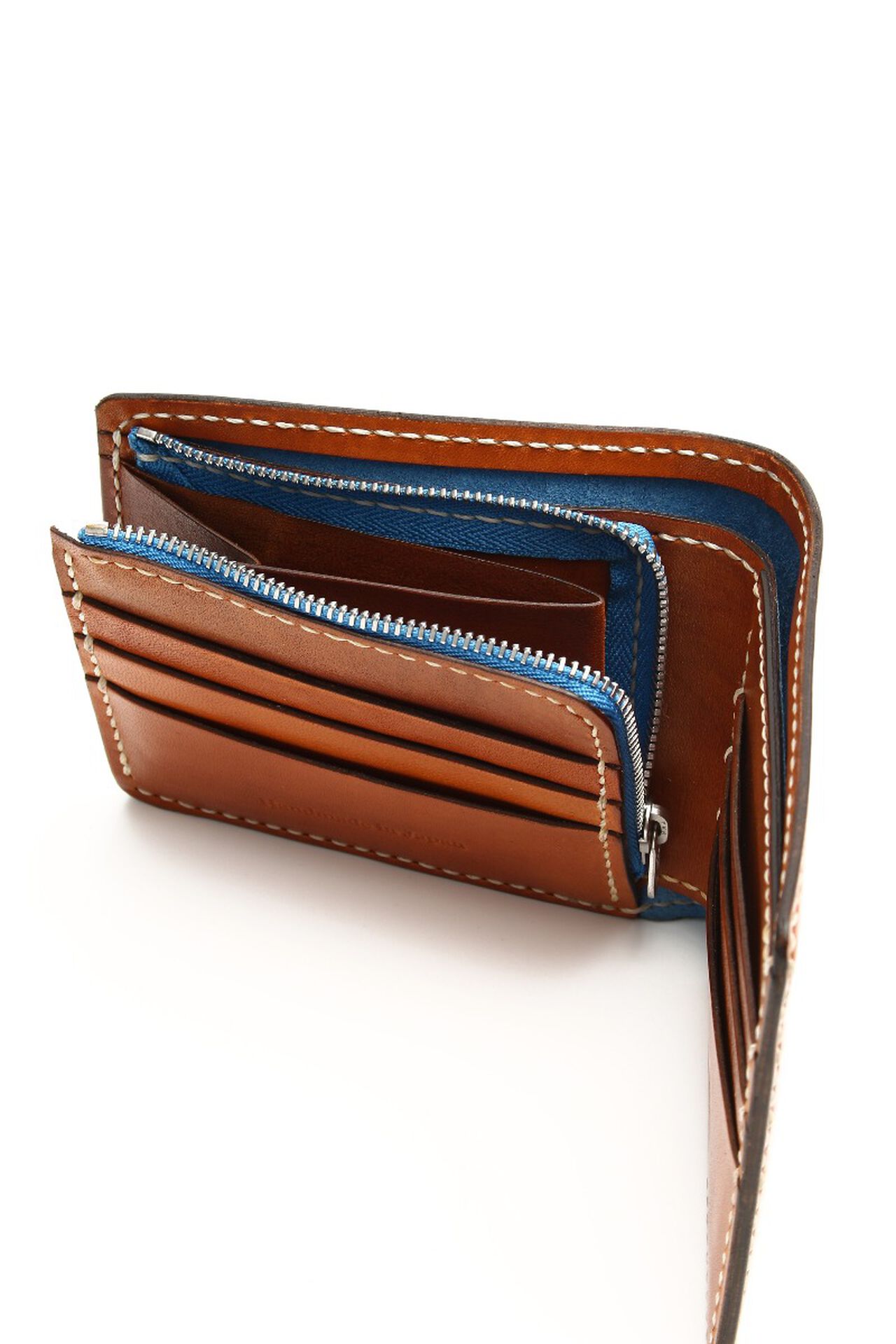 Saddle Short Wallet with Coin Pocket (BROWN),, large image number 4
