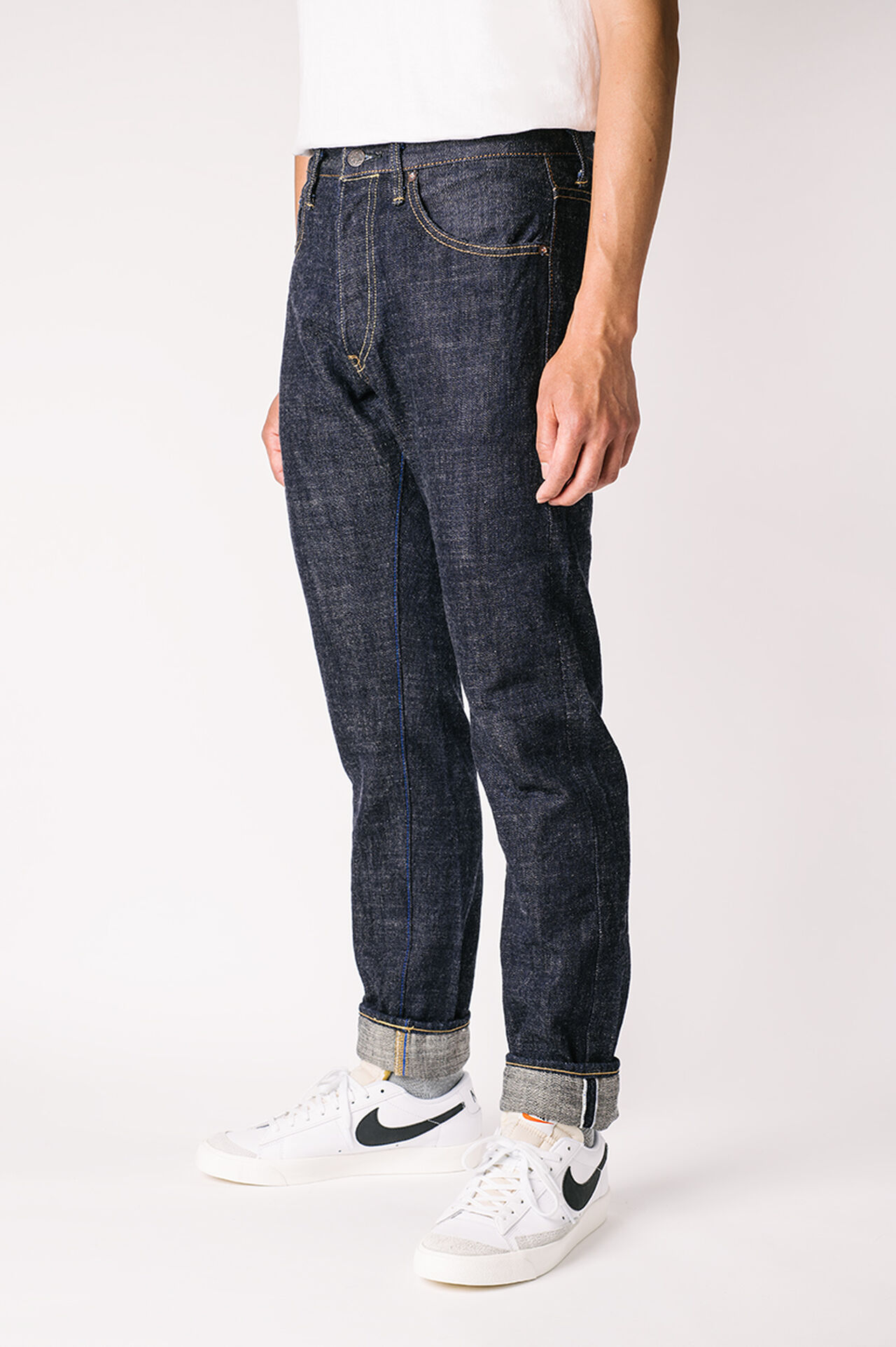 ZHT 14oz "Zetto" High Tapered Jeans image number 8
