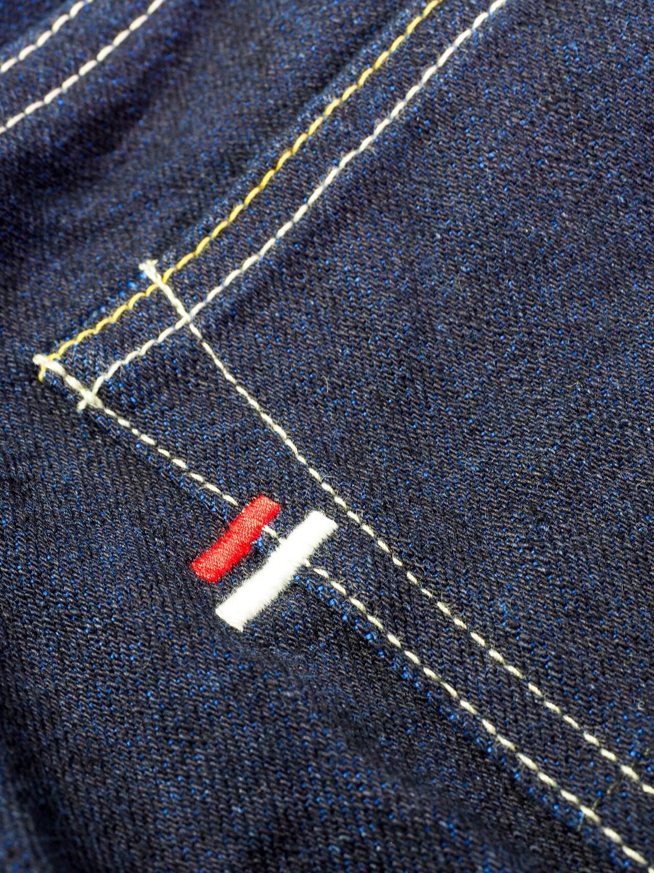 YUT 16.5oz Natural Indigo "Yurai" Tapered Jeans image number 7