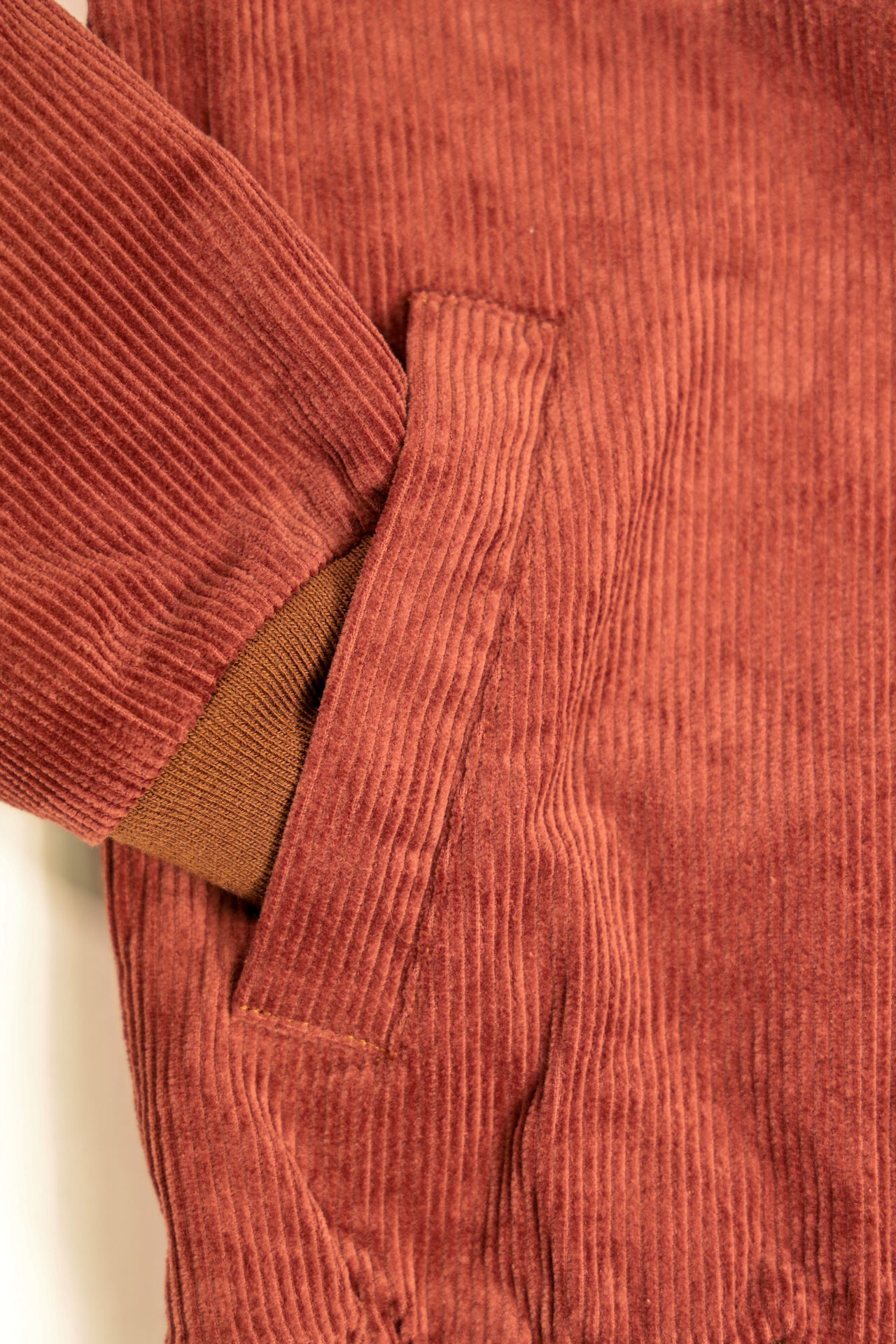 TNK501SZA "Sazanami" Corduroy Jacket (Brown) image number 6