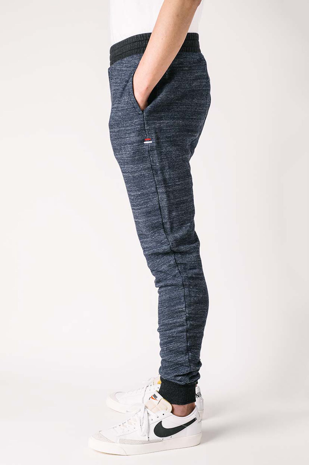 HY2348SO Loopback Indigo dyed "HAYATE" Sweatpants,, large image number 2