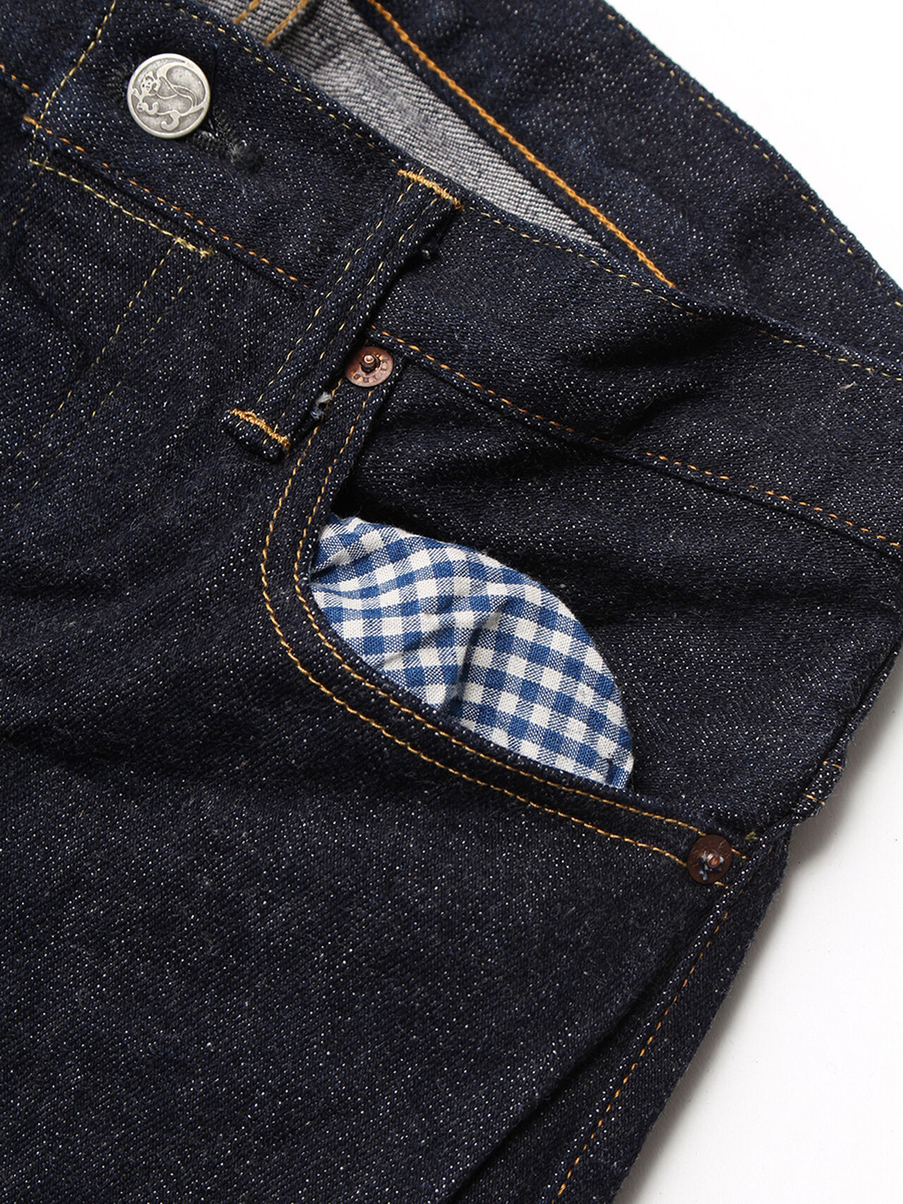NSXT 16oz "SEN" Natural Indigo Extreme Tapered Jeans image number 11