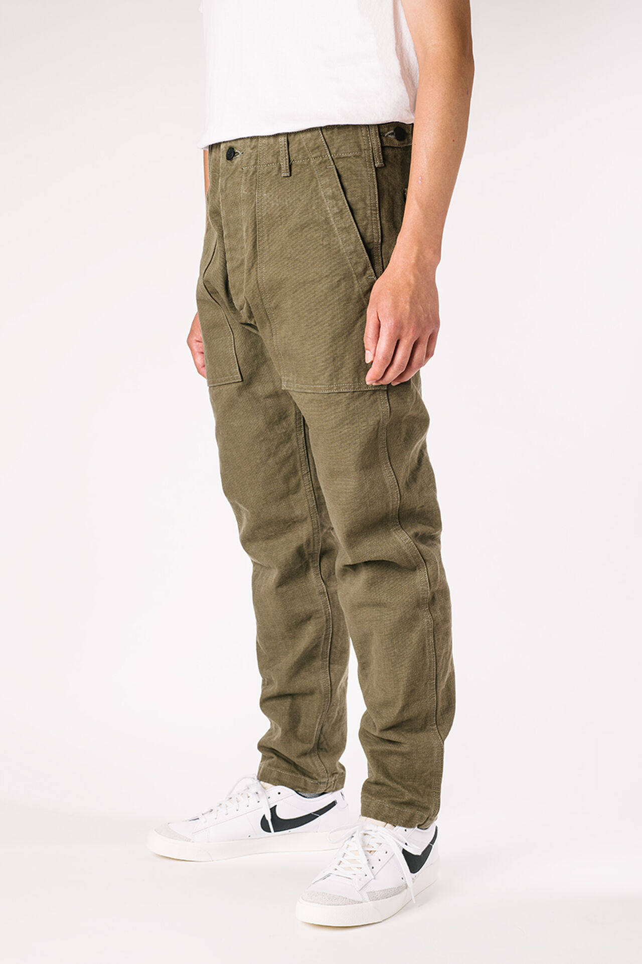 YO0905BKROLV 25OZ UTILITY OLIVE PANTS,, large image number 3