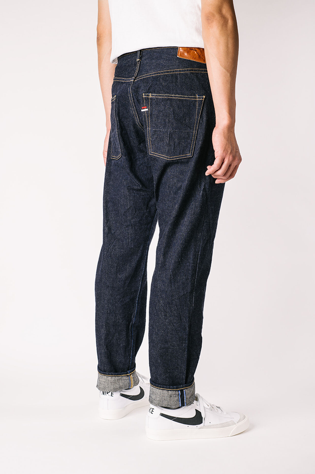 NHT 16.5oz "Natural Indigo" High Tapered Jeans image number 3