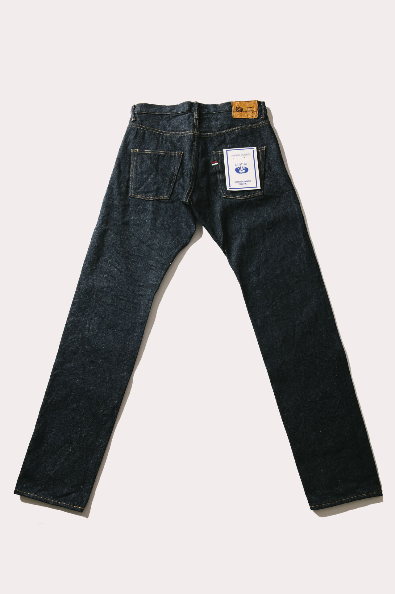 OTHT ONI x TANUKI Collaboration 21.5oz Secret Denim High Rise Tapered Jeans,, large image number 6