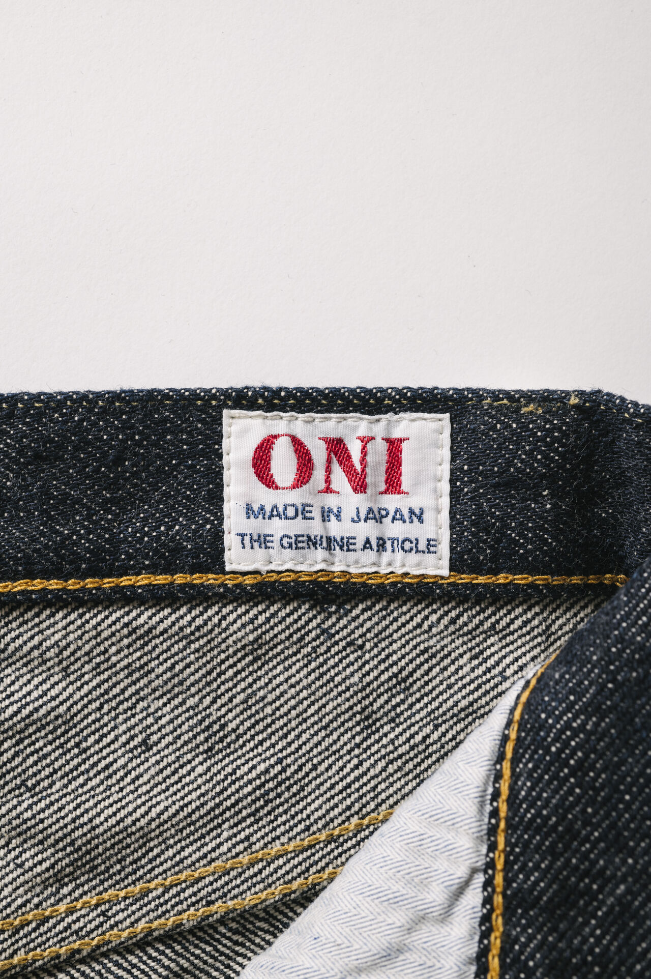 OTHT ONI x TANUKI コラボレーション 21.5oz シークレットデニムハイライズテーパードジーンズ,, large image number 16