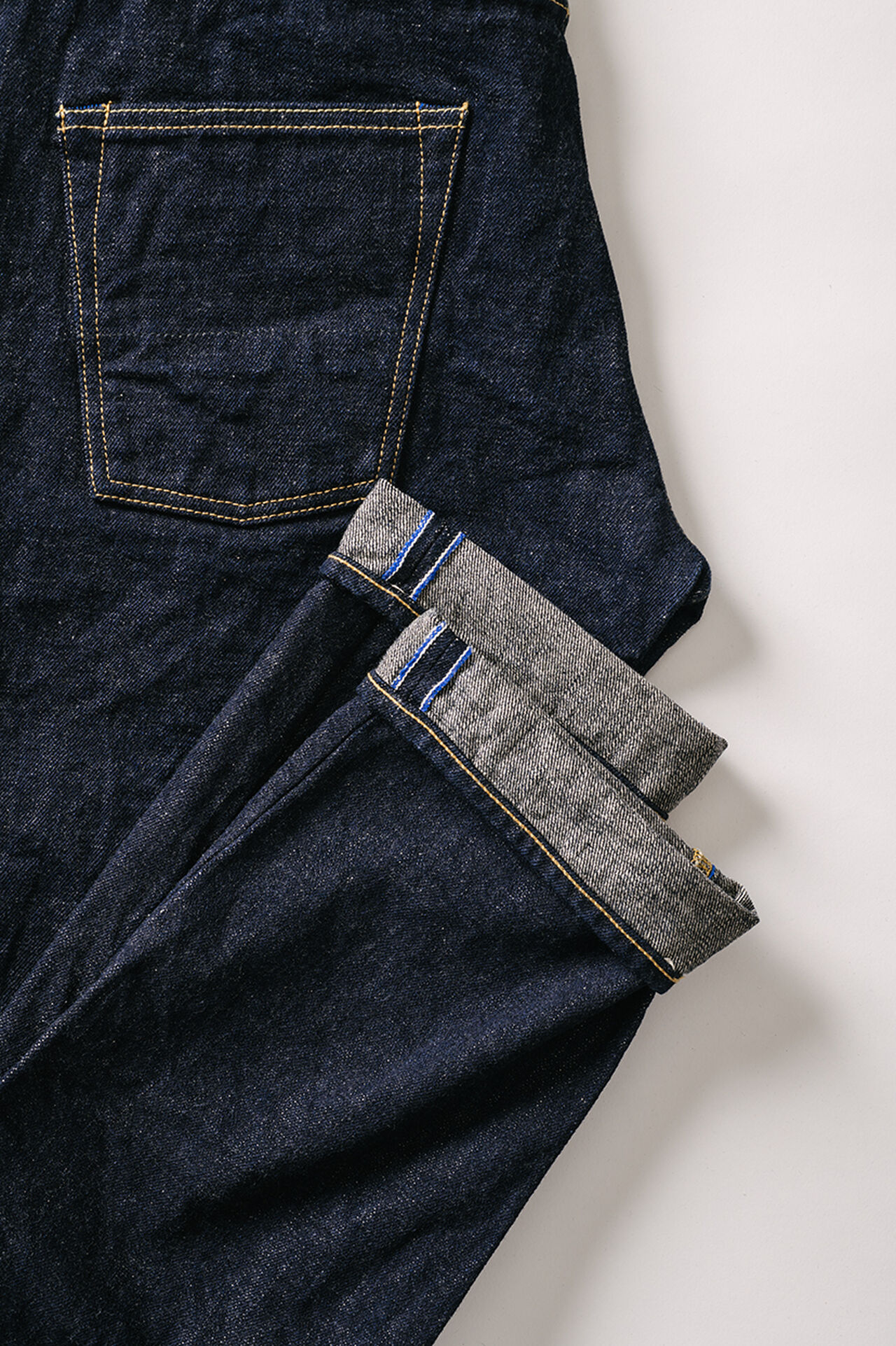 NHT 16.5oz "Natural Indigo" High Tapered Jeans image number 9