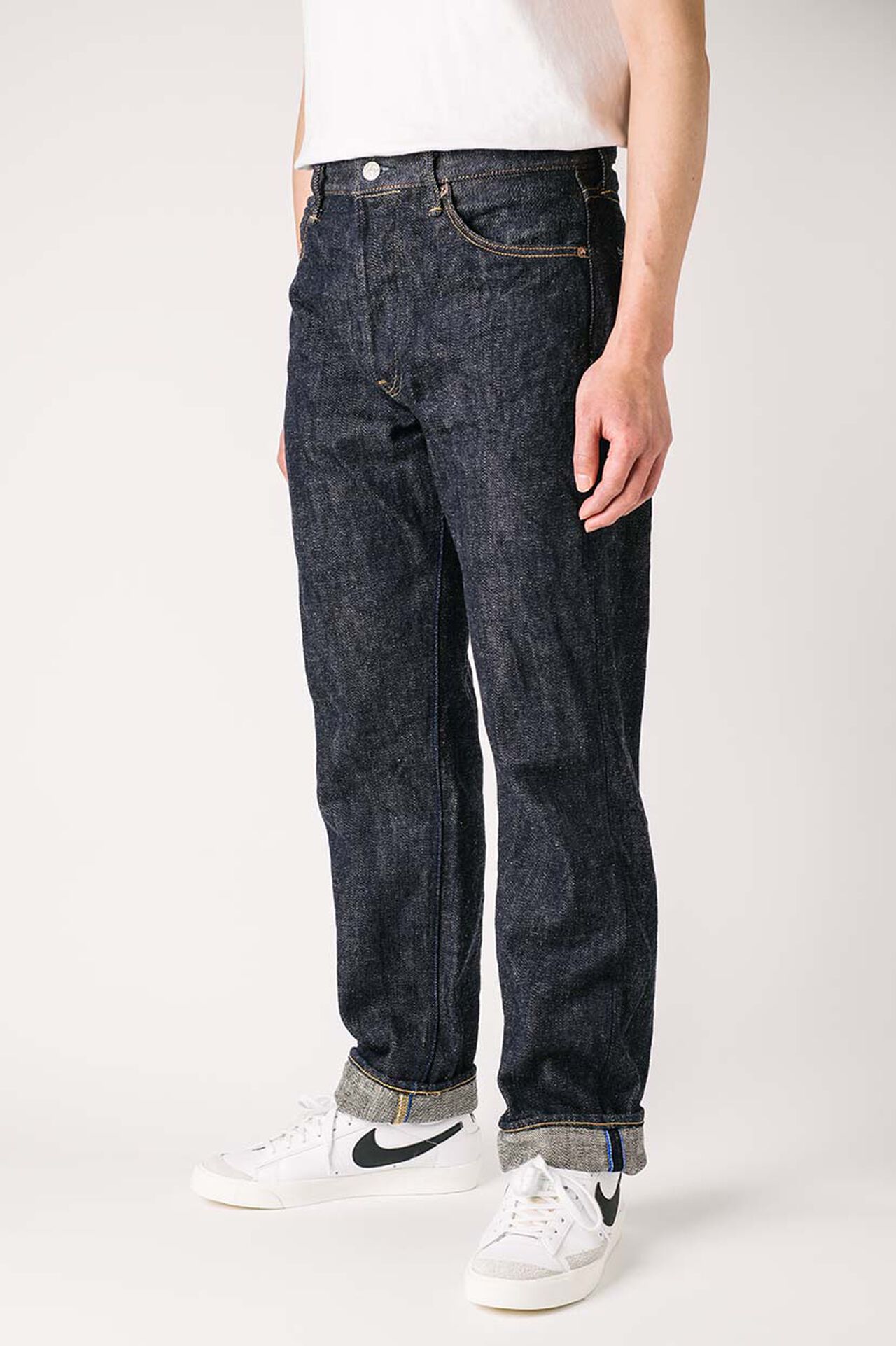 MI0805R
"Miyabi" 18.7oz Regular Straight Jeans,, large image number 1