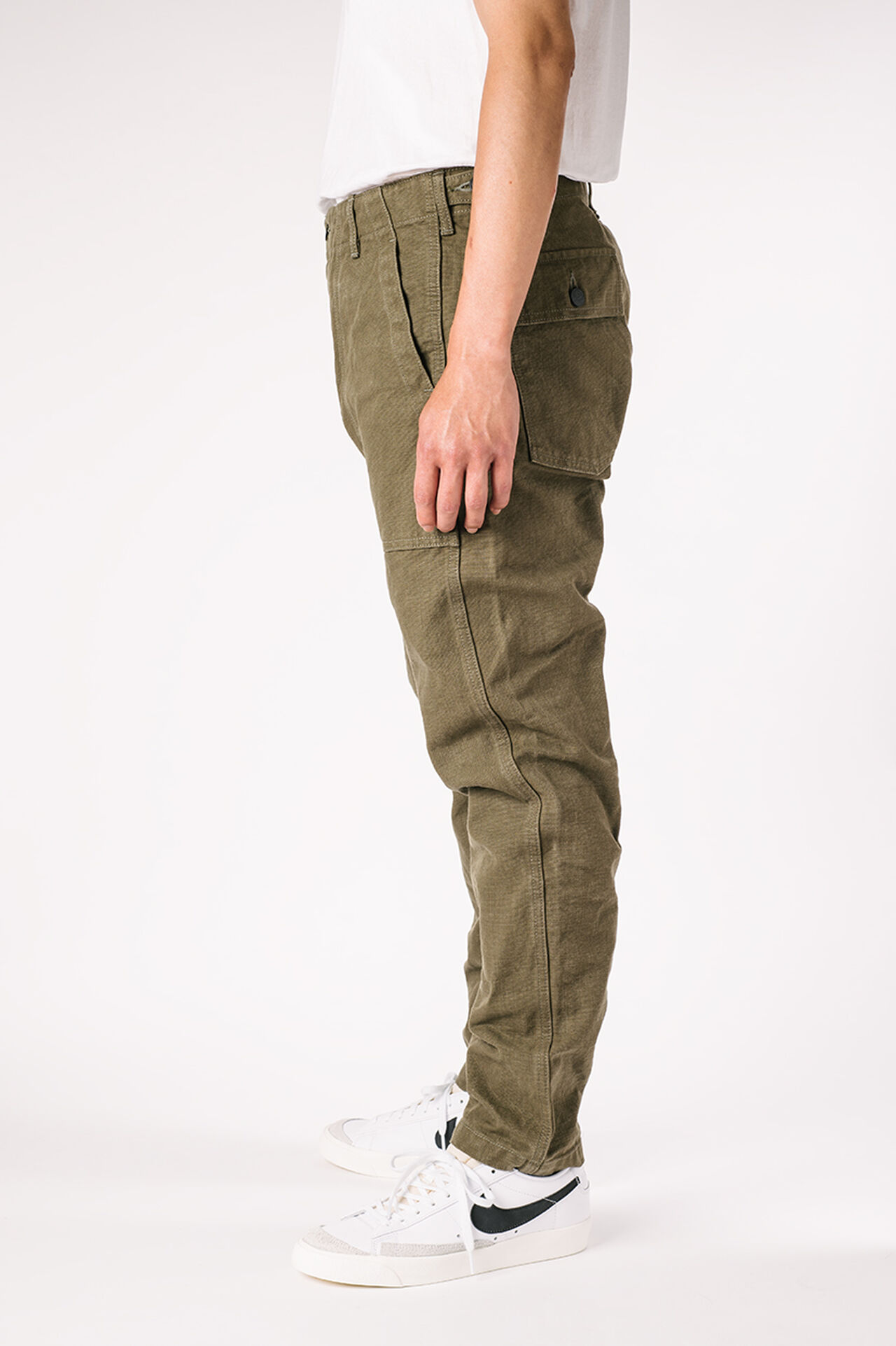 YO0905BKROLV 25OZ UTILITY OLIVE PANTS,, large image number 2