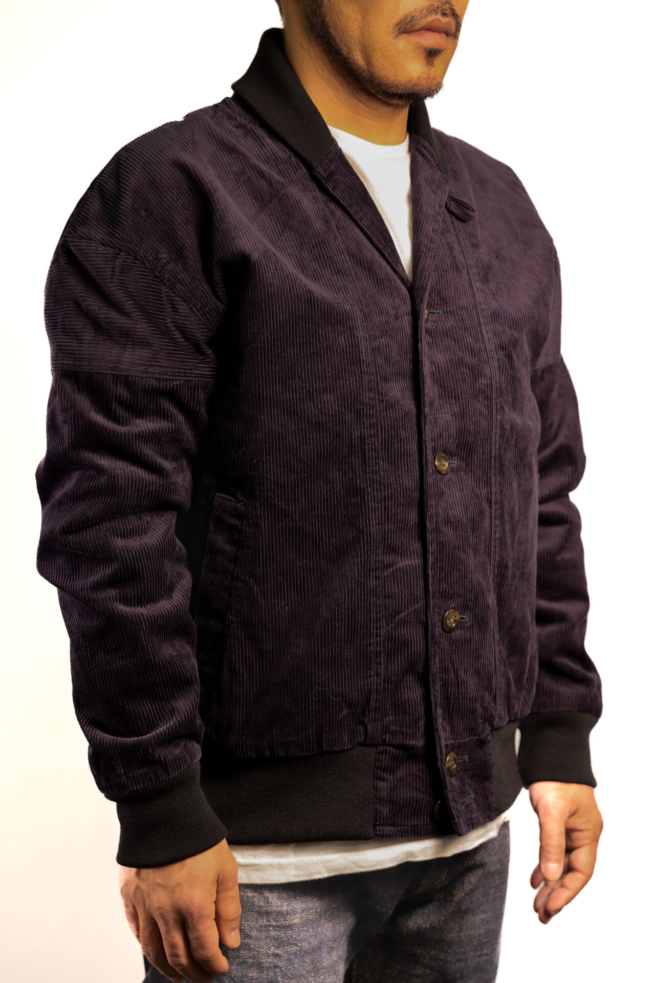 TNK501SZA "Sazanami" Corduroy Jacket (Indigo),, large image number 1