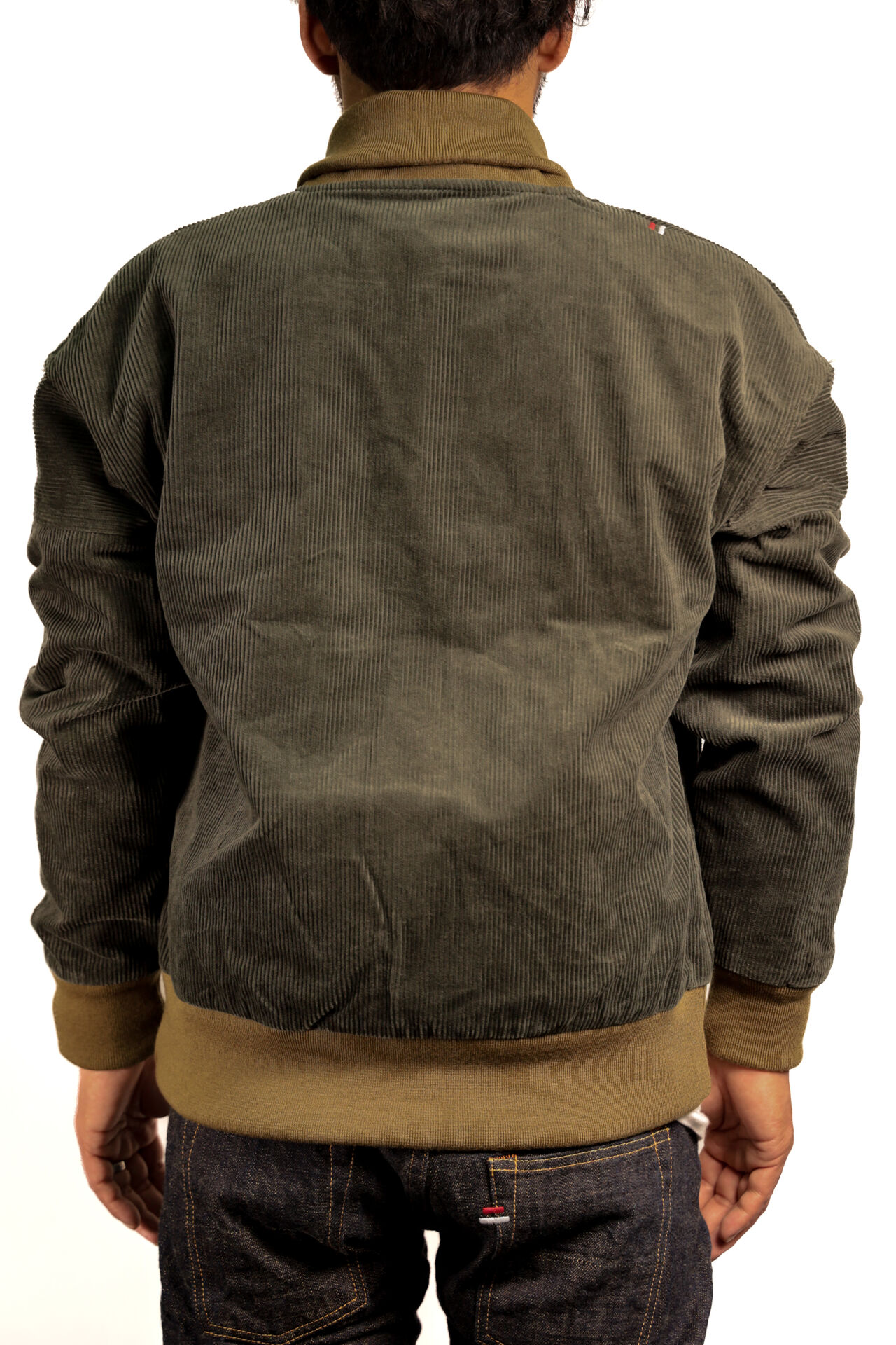 TNK501SZA "Sazanami" Corduroy Jacket (Olive),, large image number 3