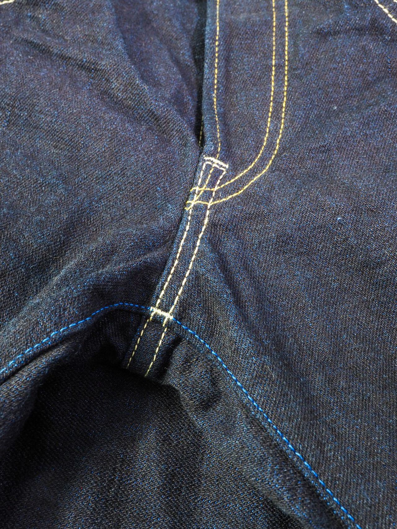 YUT 16.5oz Natural Indigo "Yurai" Tapered Jeans,, large image number 9