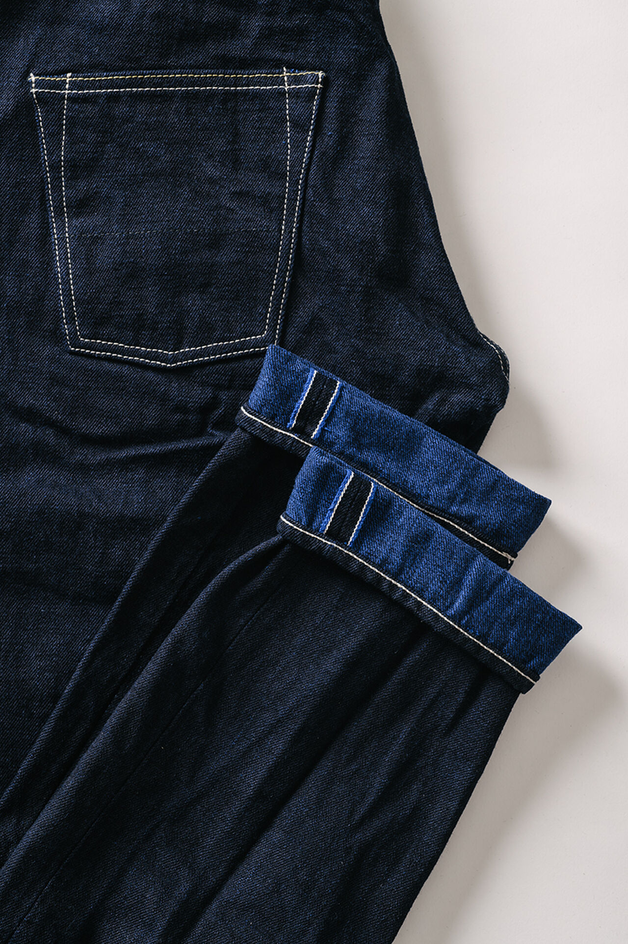 YUHT 16.5oz Natural Indigo "Yurai" High Tapered Jeans image number 18