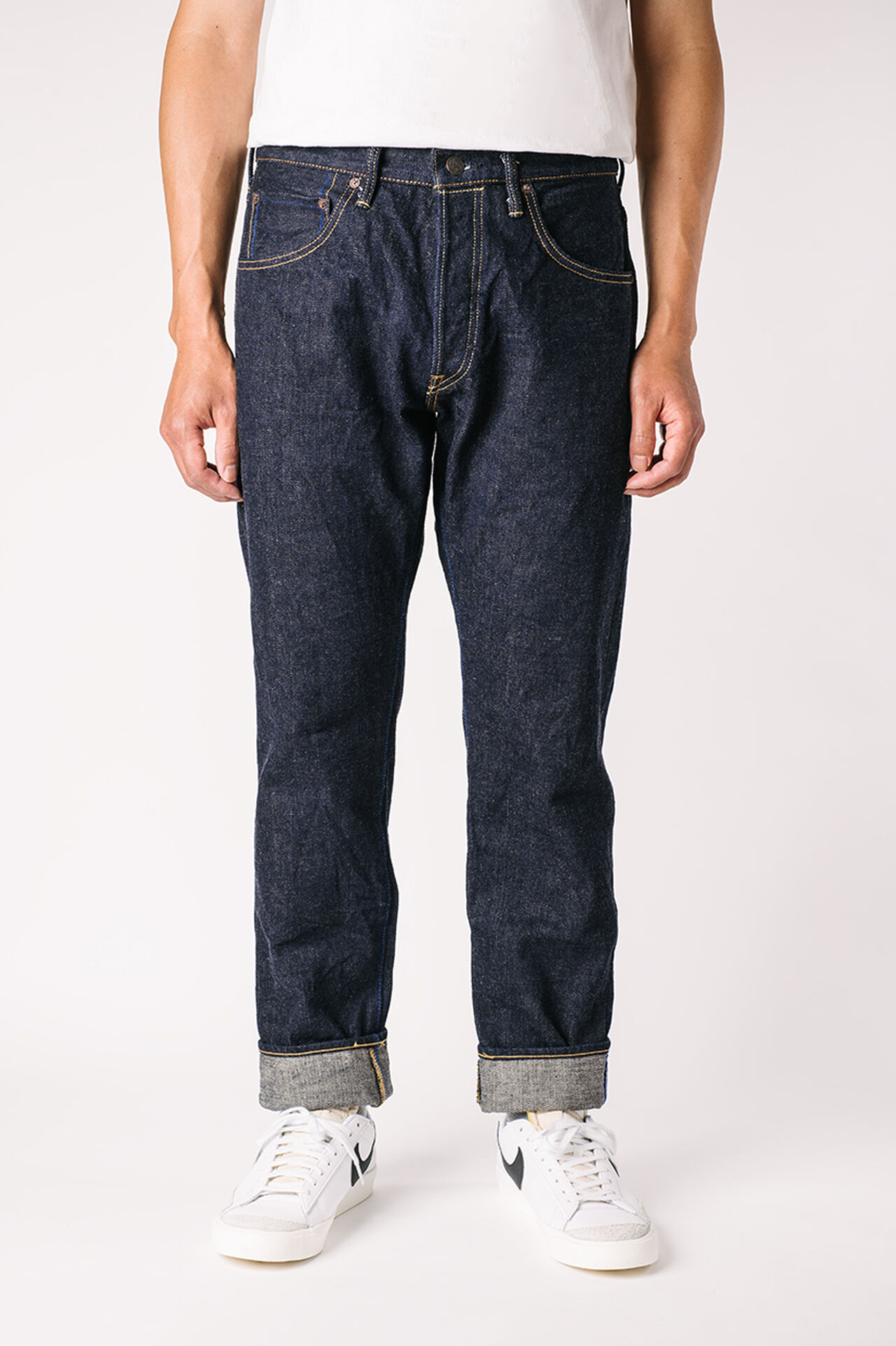 NHT 16.5oz "Natural Indigo" High Tapered Jeans,, large image number 0