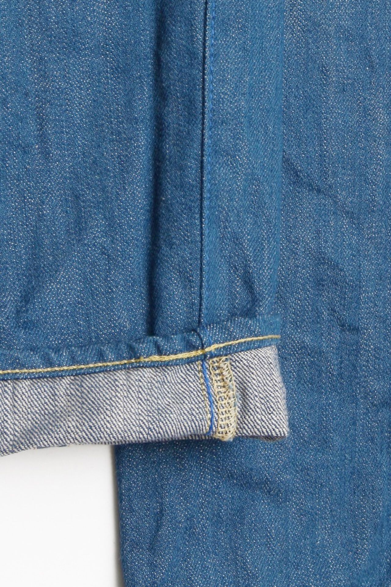 KHT 13oz "Kaze" Fade Blue High Tapered Jeans,, large image number 14