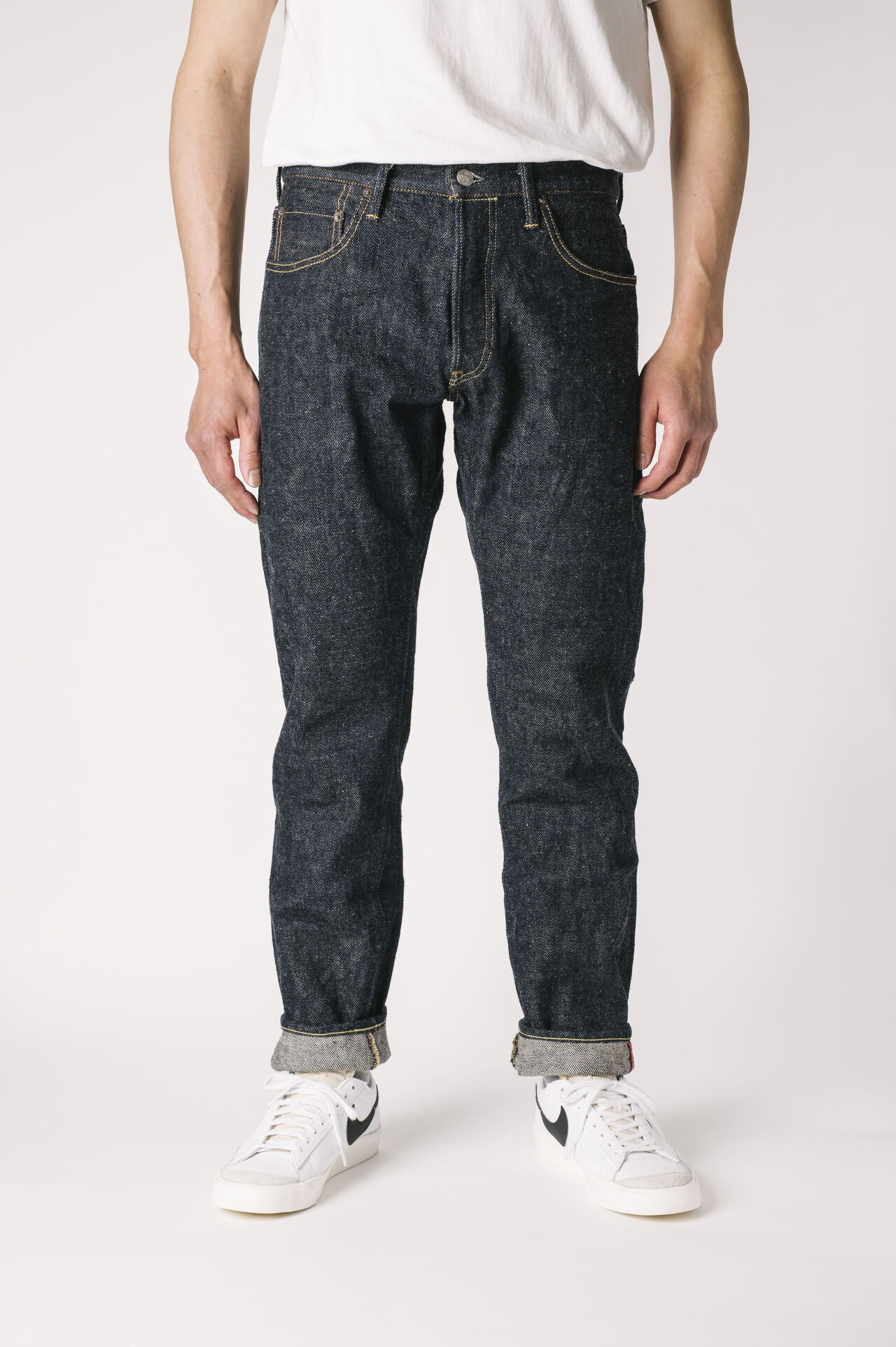 OTNHT ONI x TANUKI Collaboration 20oz Natural Indigo Secret Denim High Tapered Jeans,, large image number 0