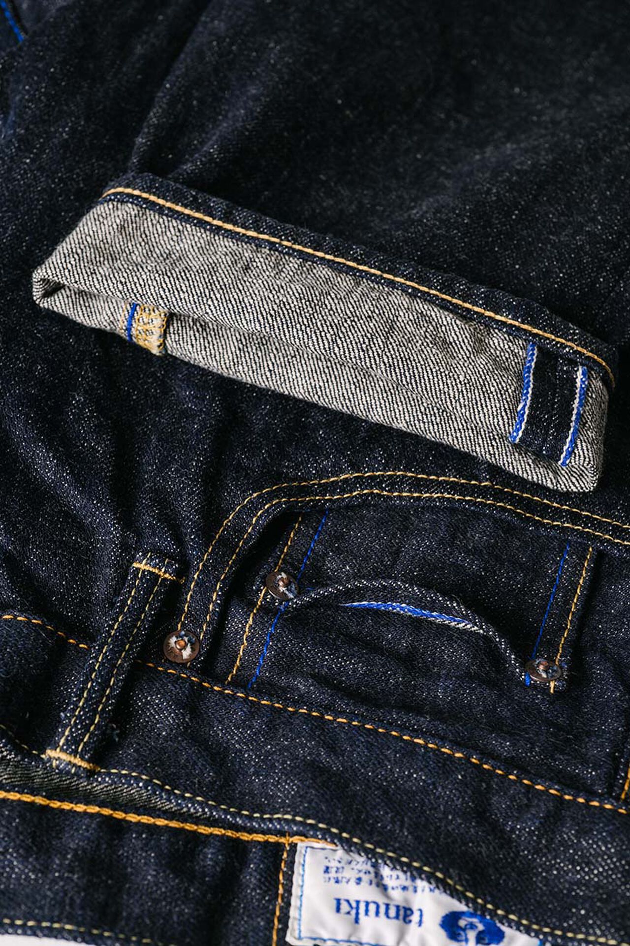 NT 16.5oz "Natural Indigo" Tapered Jeans-One Wash-32 image number 12
