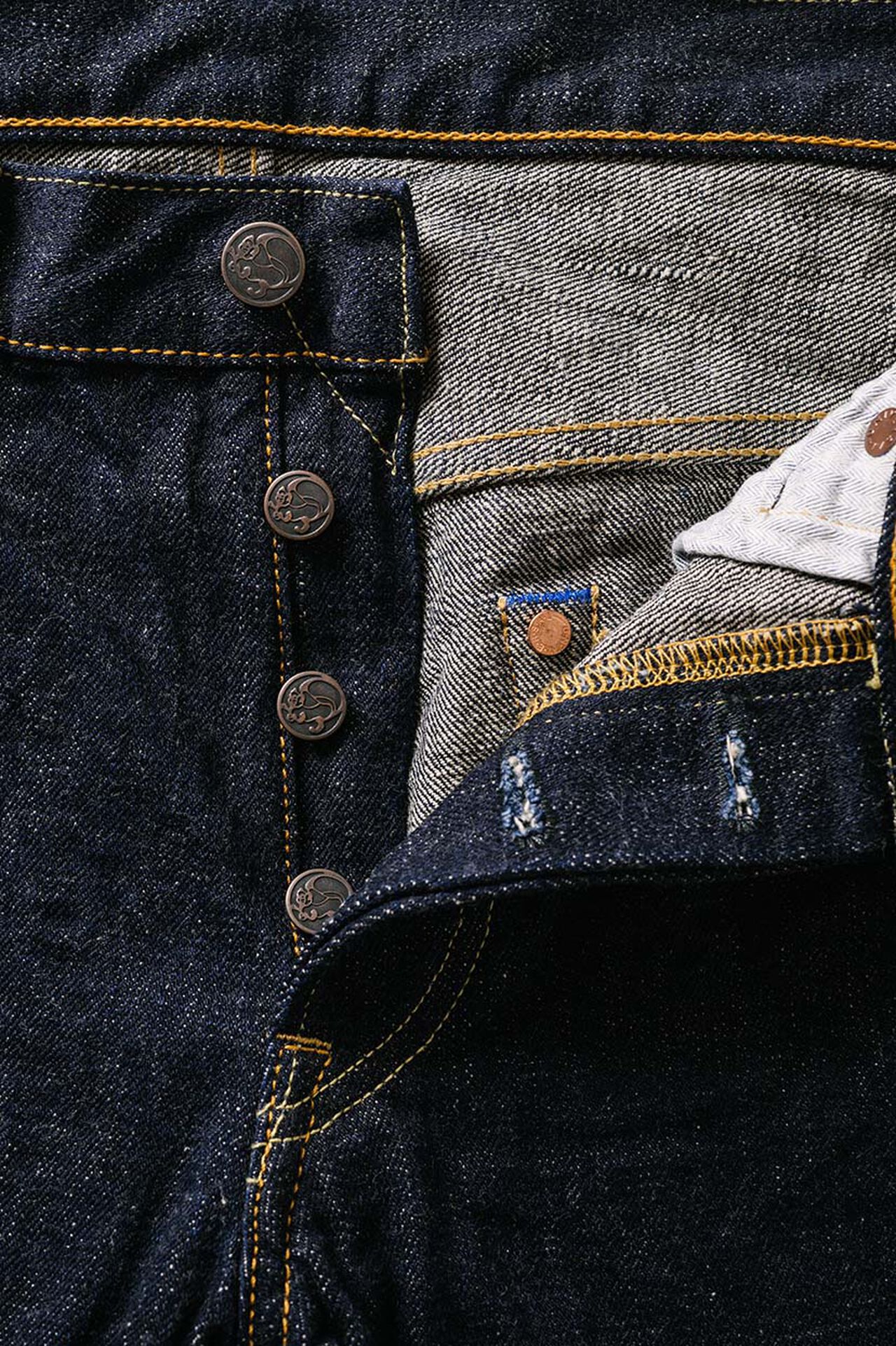 NT 16.5oz "Natural Indigo" Tapered Jeans-One Wash-32 image number 11